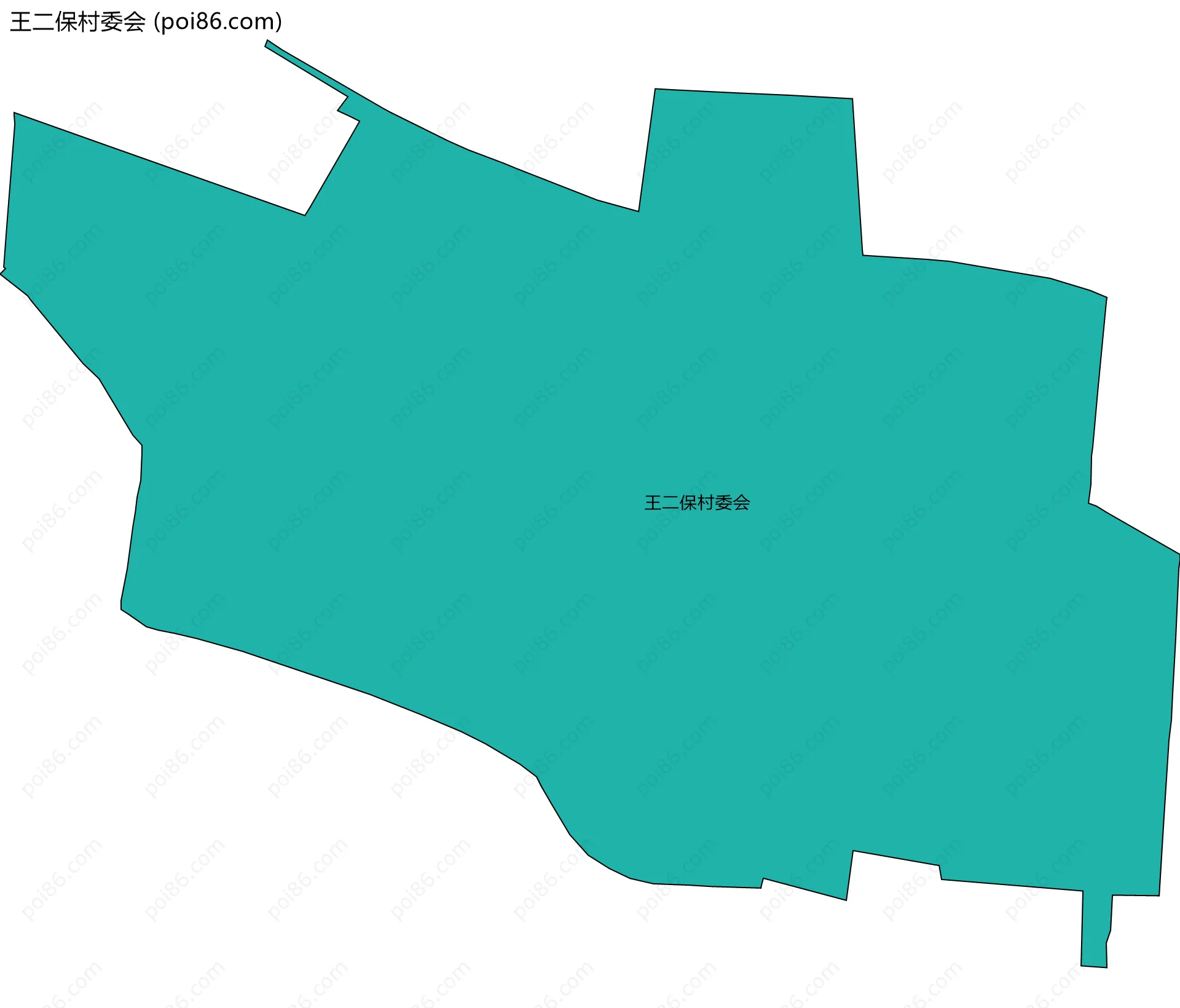 王二保村委会边界地图