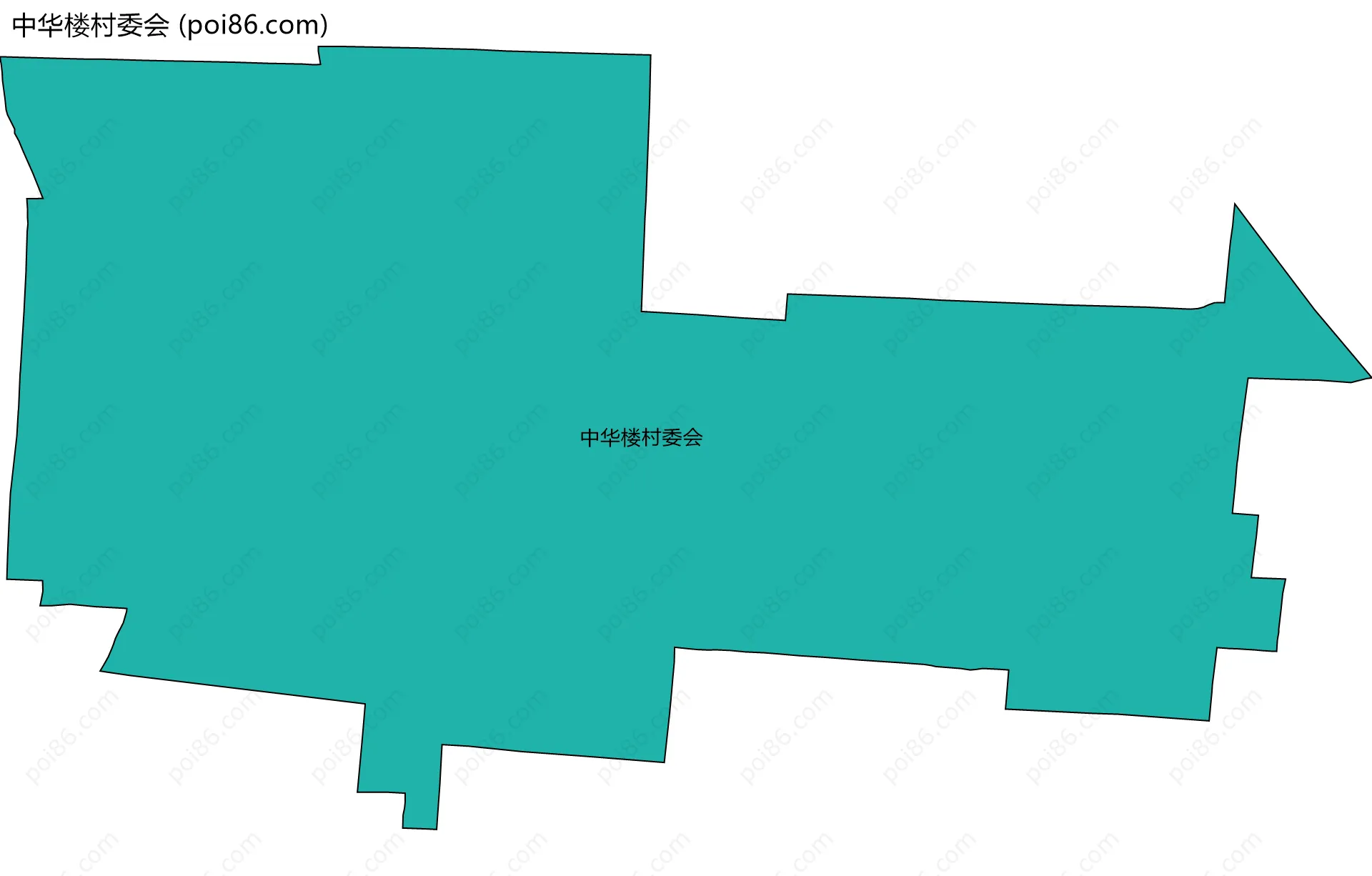 中华楼村委会边界地图