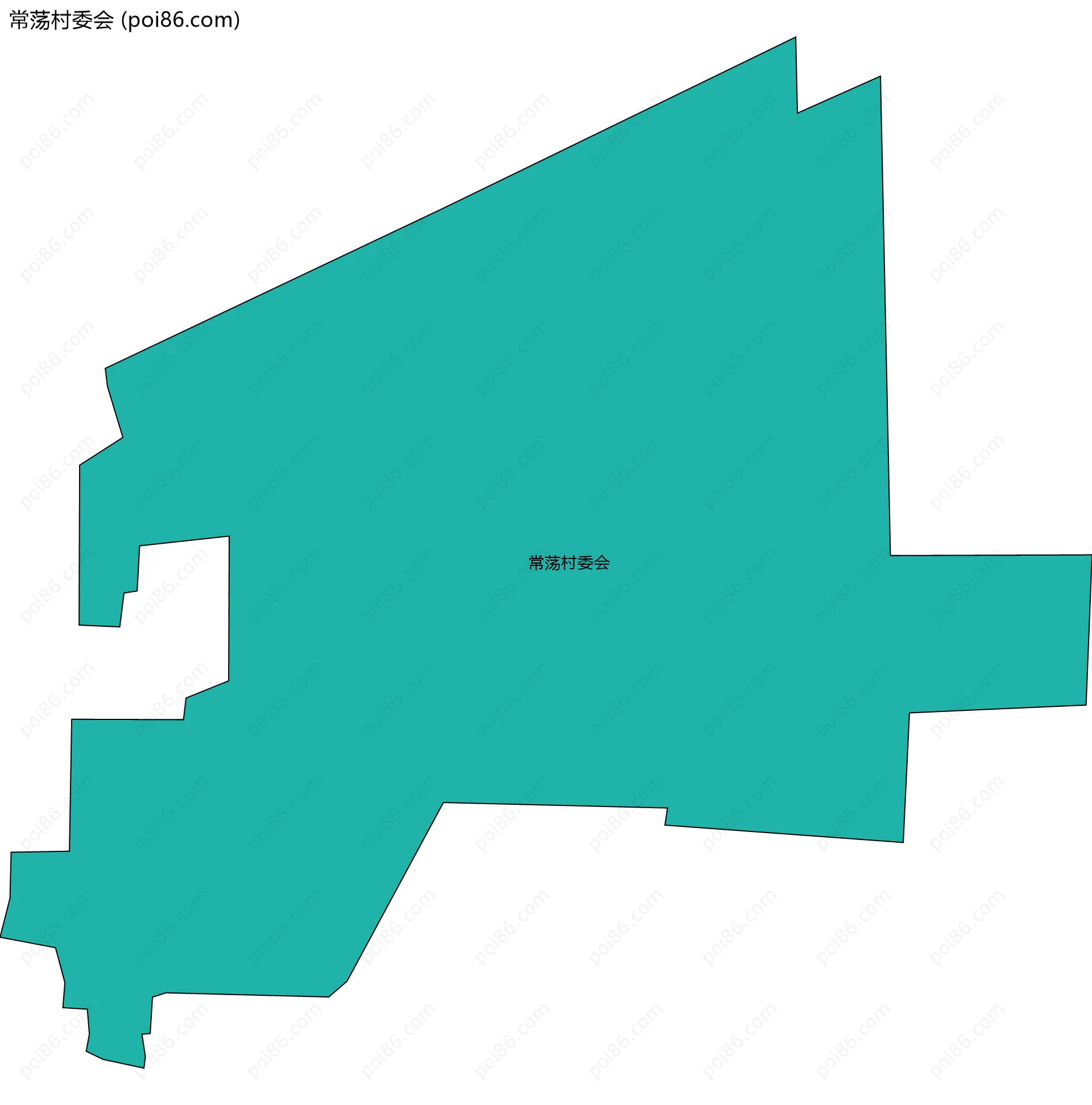 常荡村委会边界地图