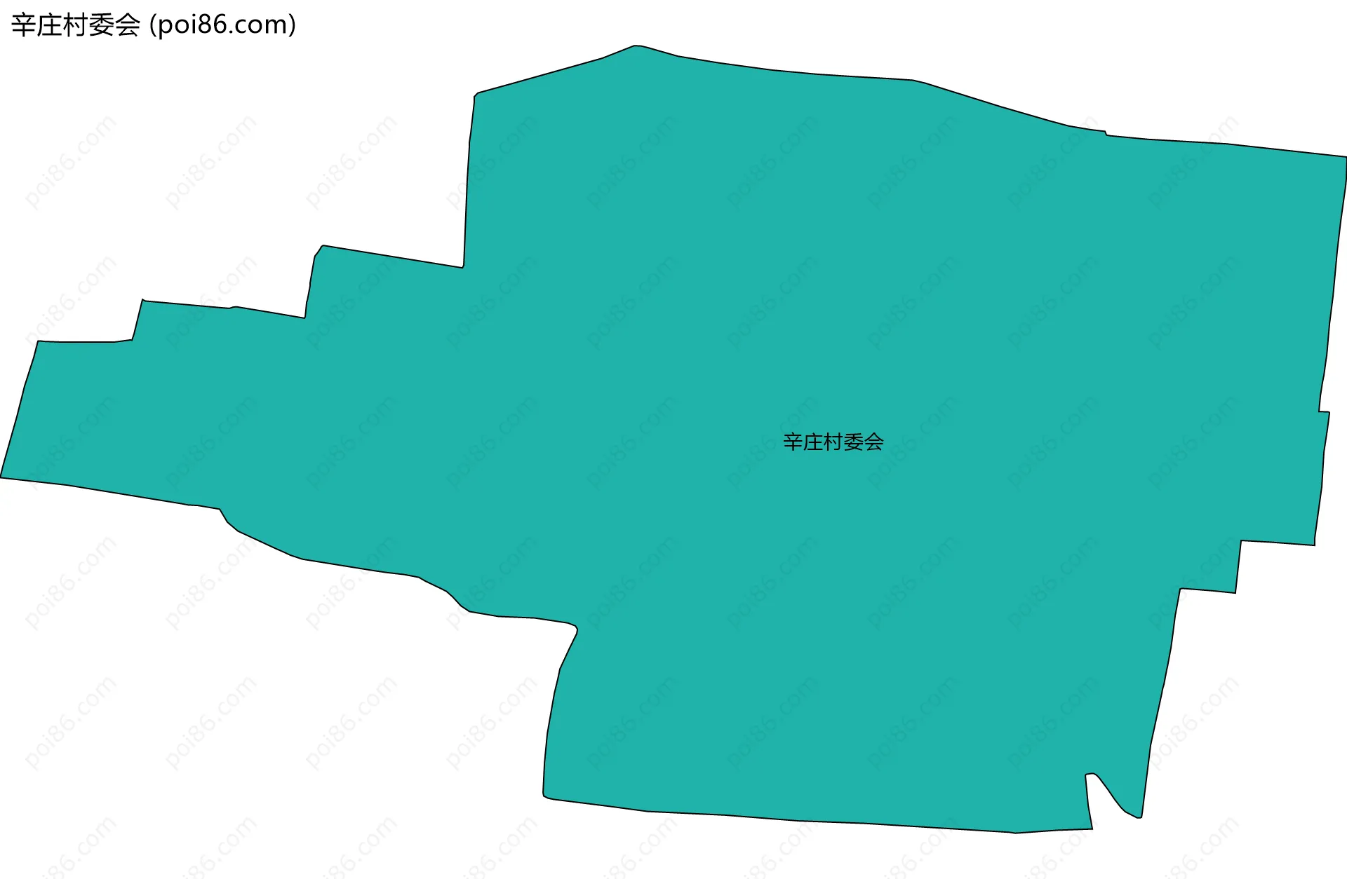 辛庄村委会边界地图