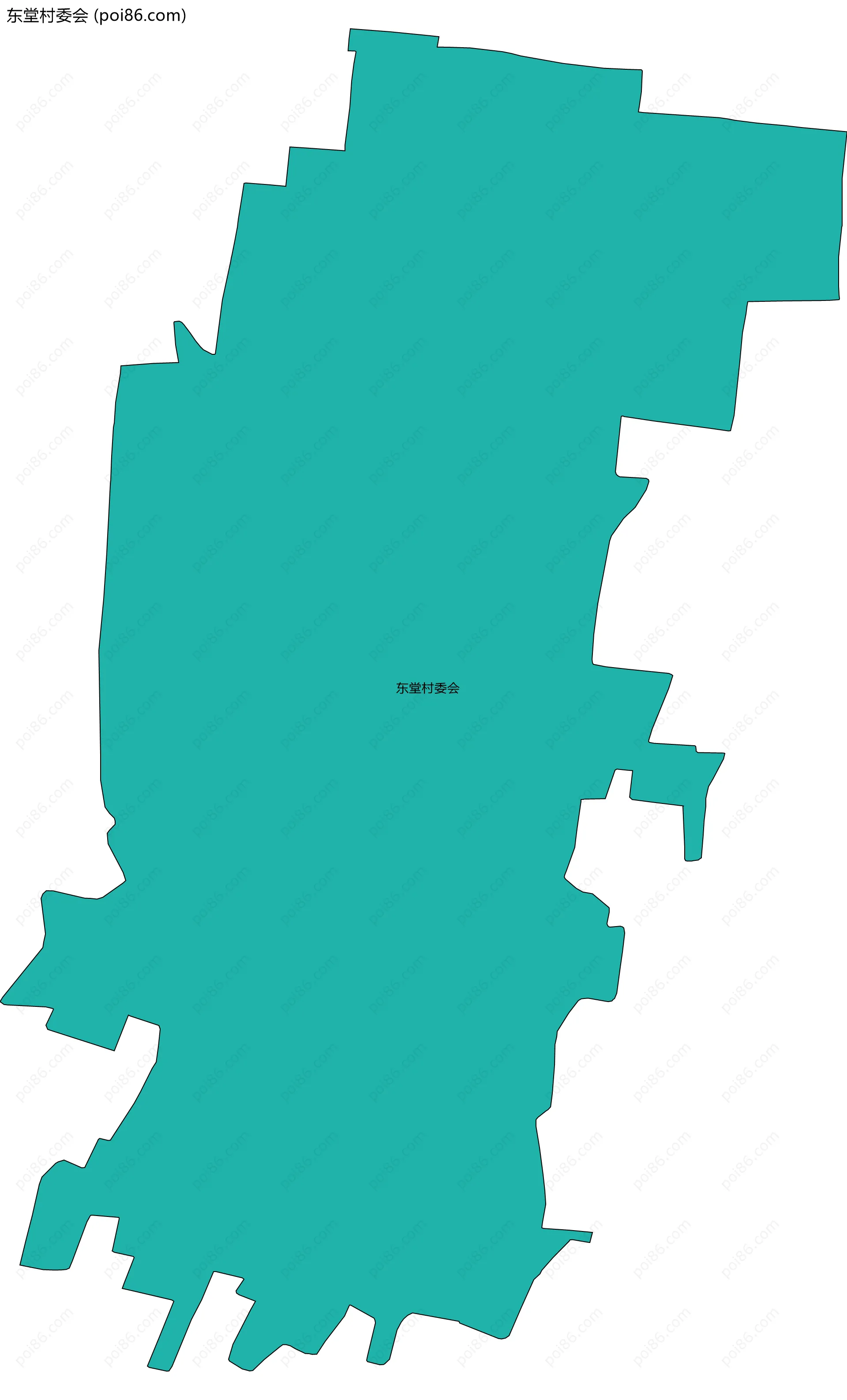 东堂村委会边界地图