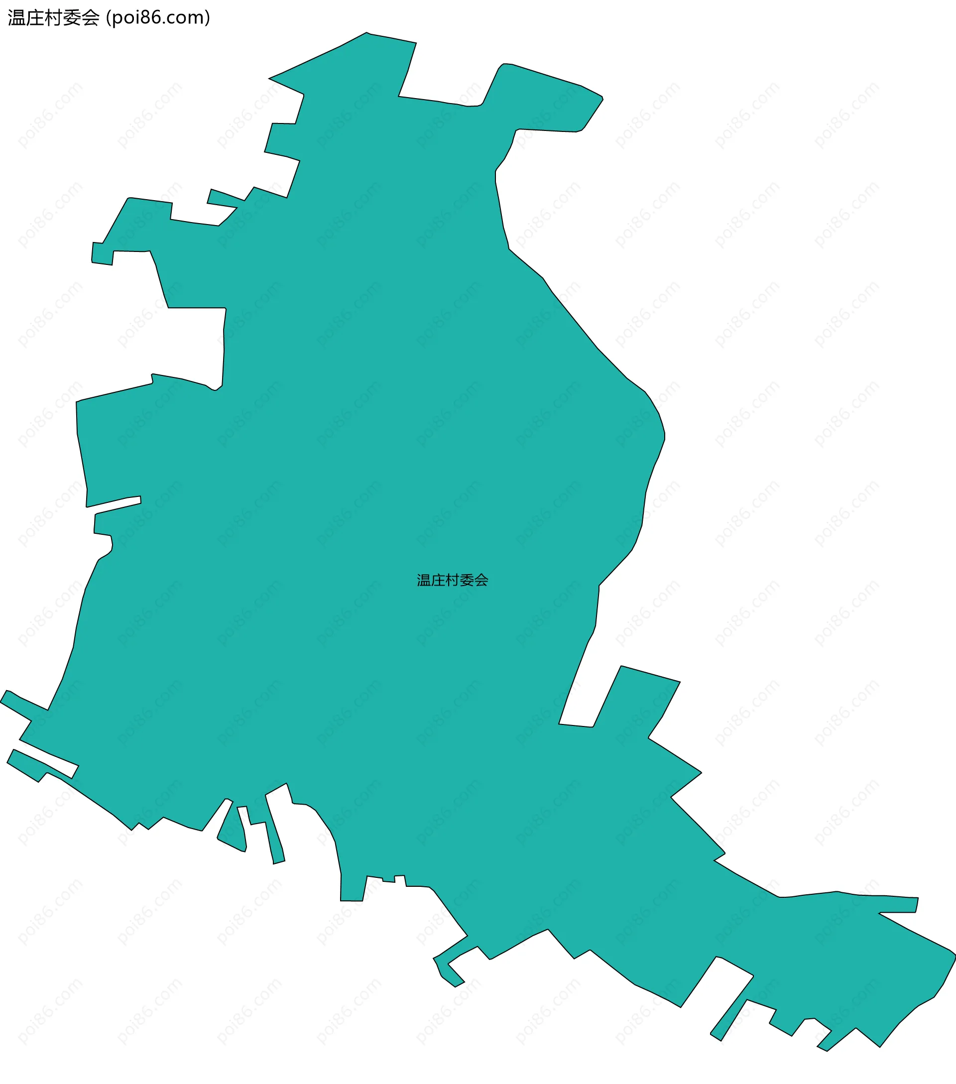 温庄村委会边界地图
