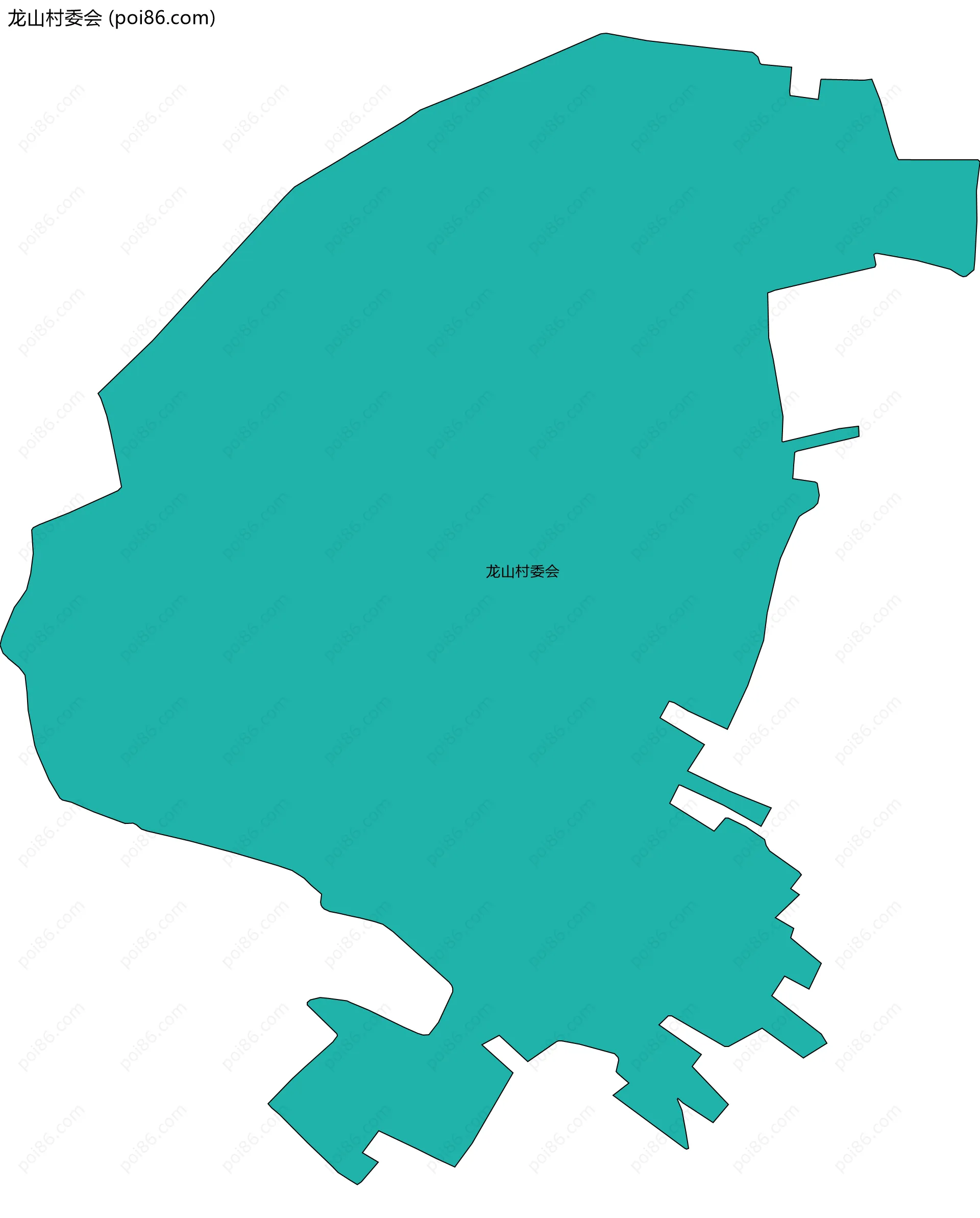 龙山村委会边界地图