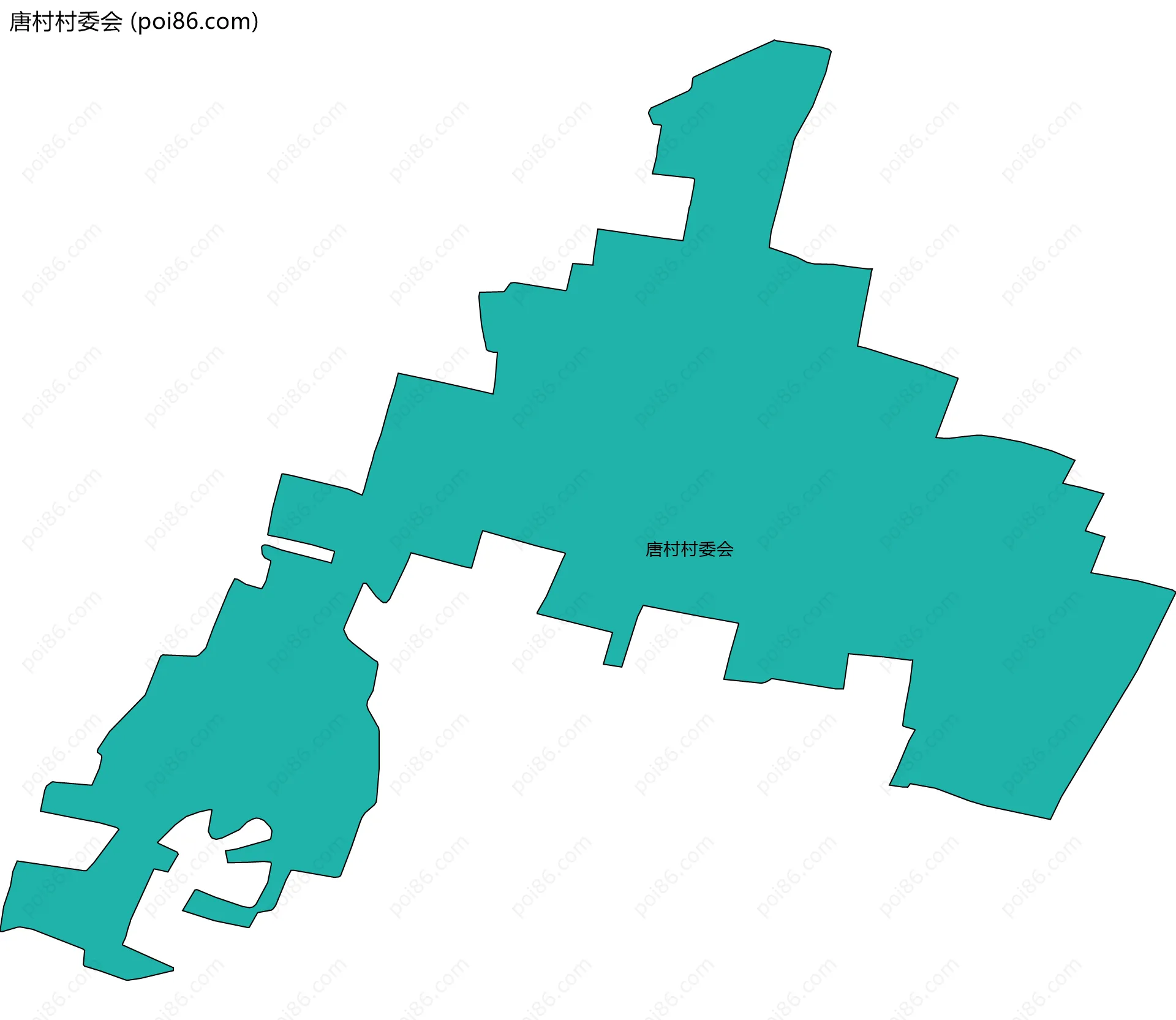 唐村村委会边界地图
