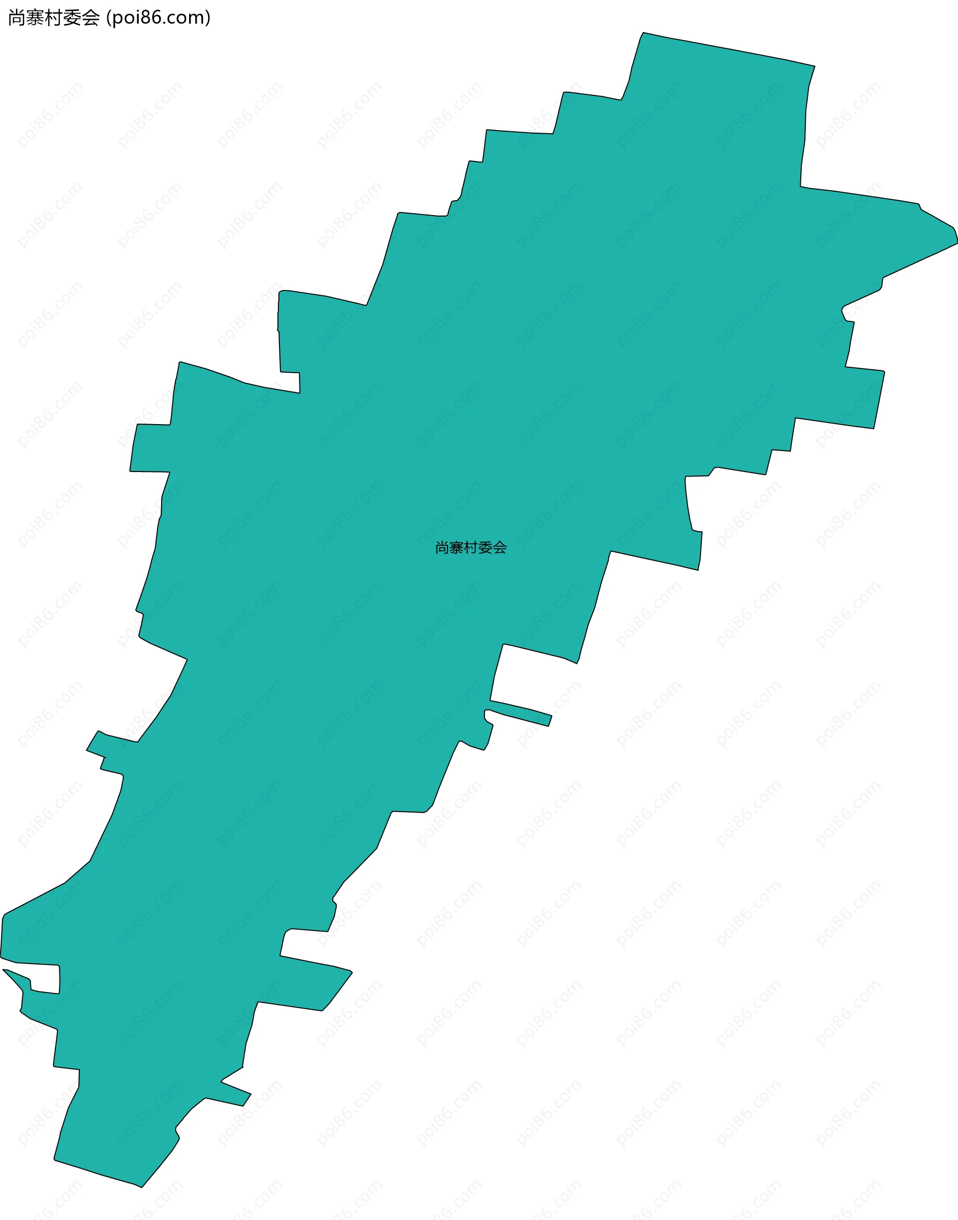 尚寨村委会边界地图