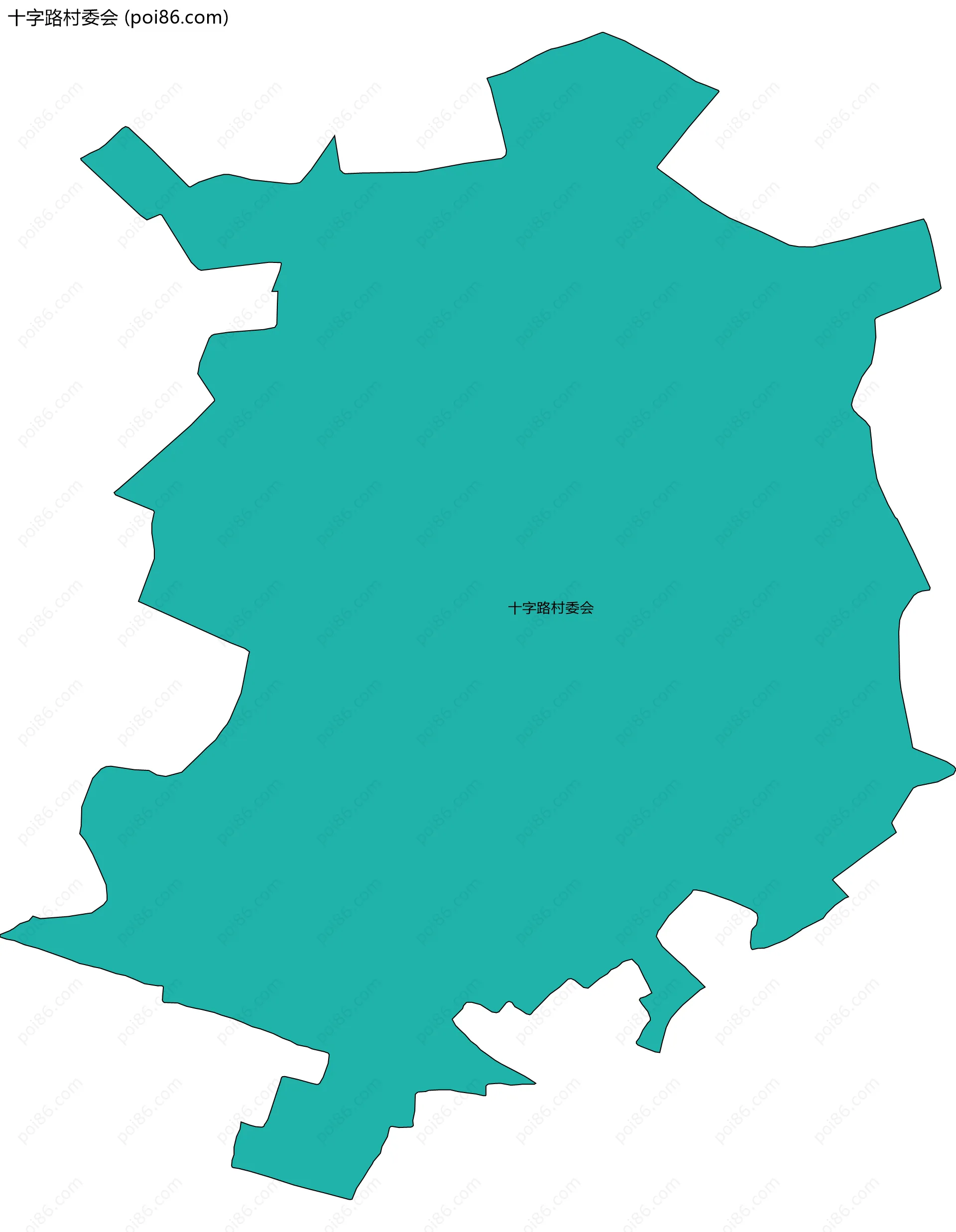 十字路村委会边界地图