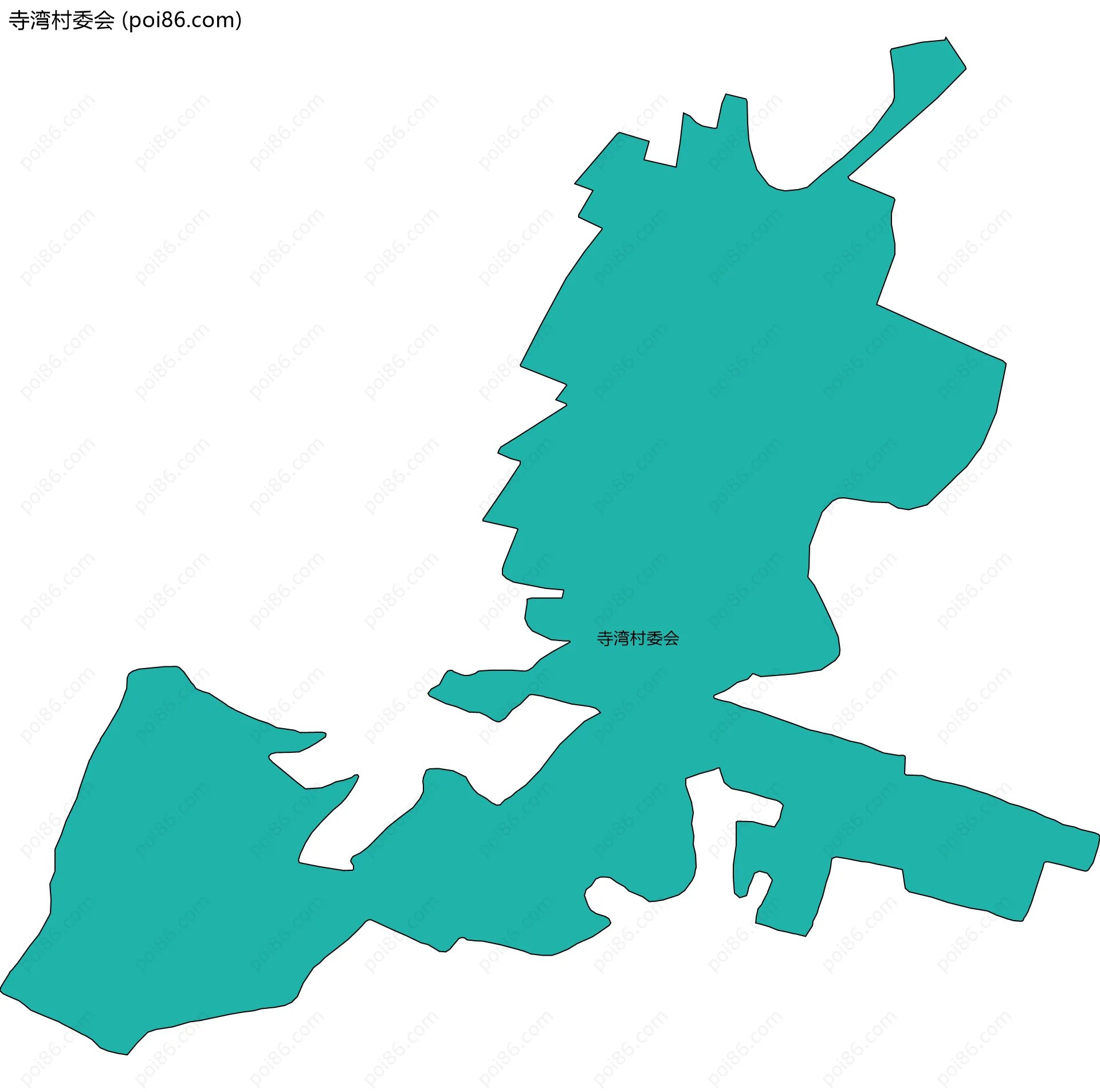 寺湾村委会边界地图