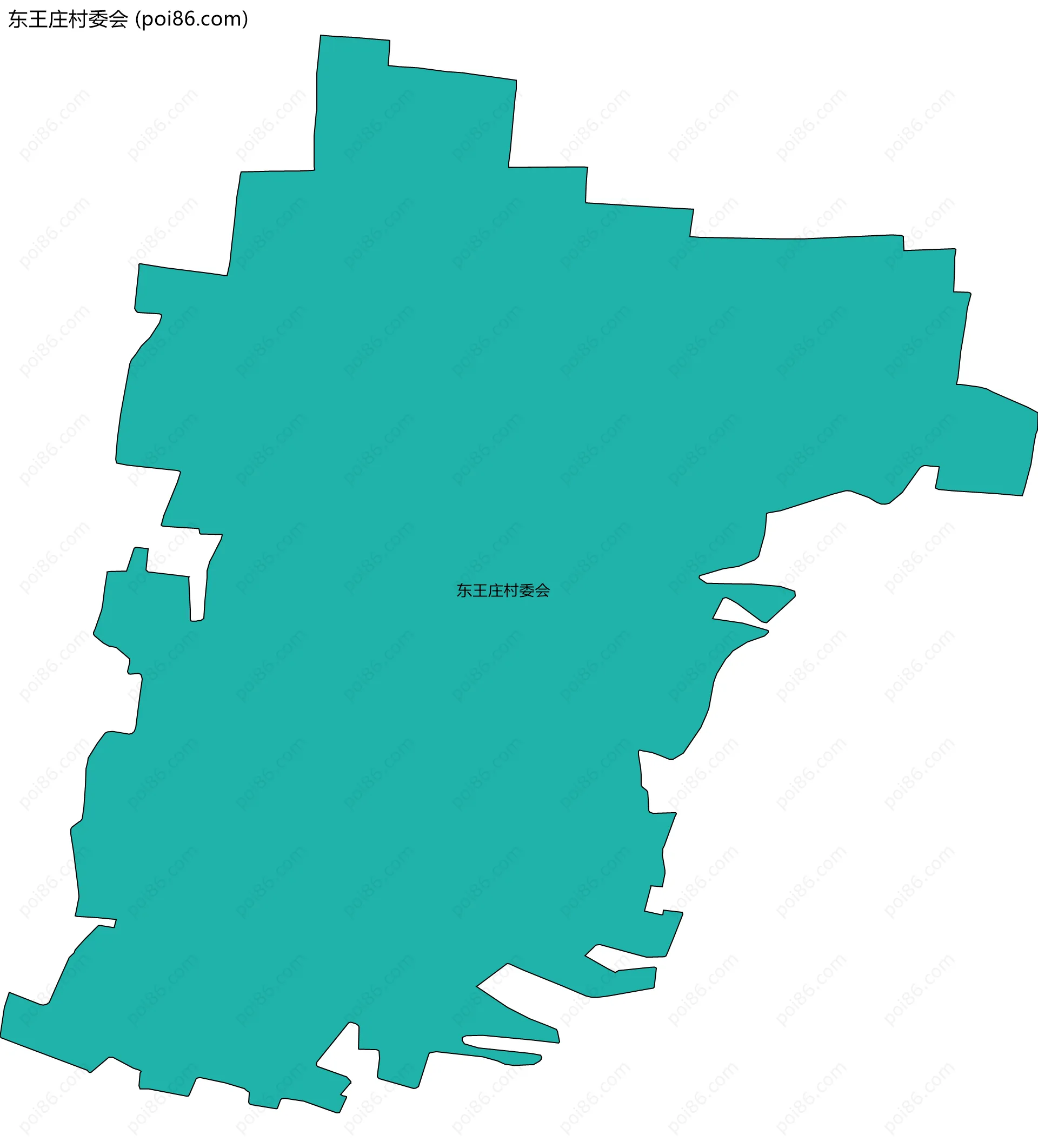 东王庄村委会边界地图