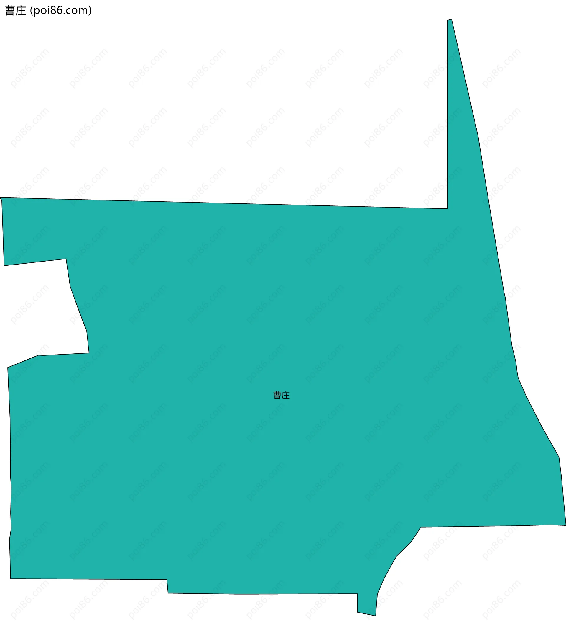 曹庄边界地图