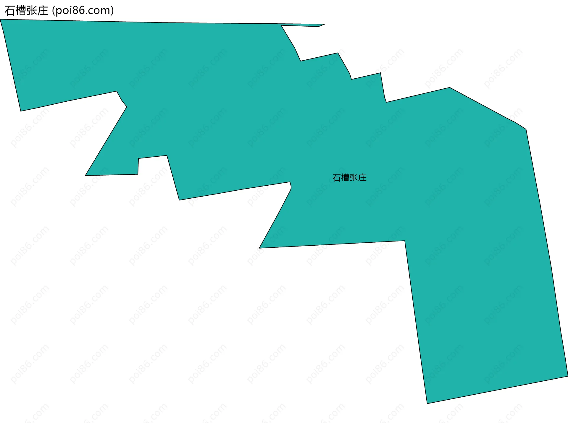 石槽张庄边界地图