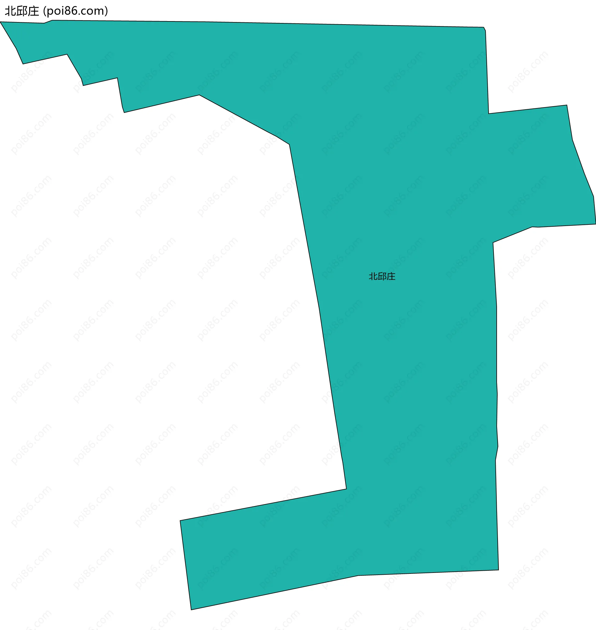 北邱庄边界地图