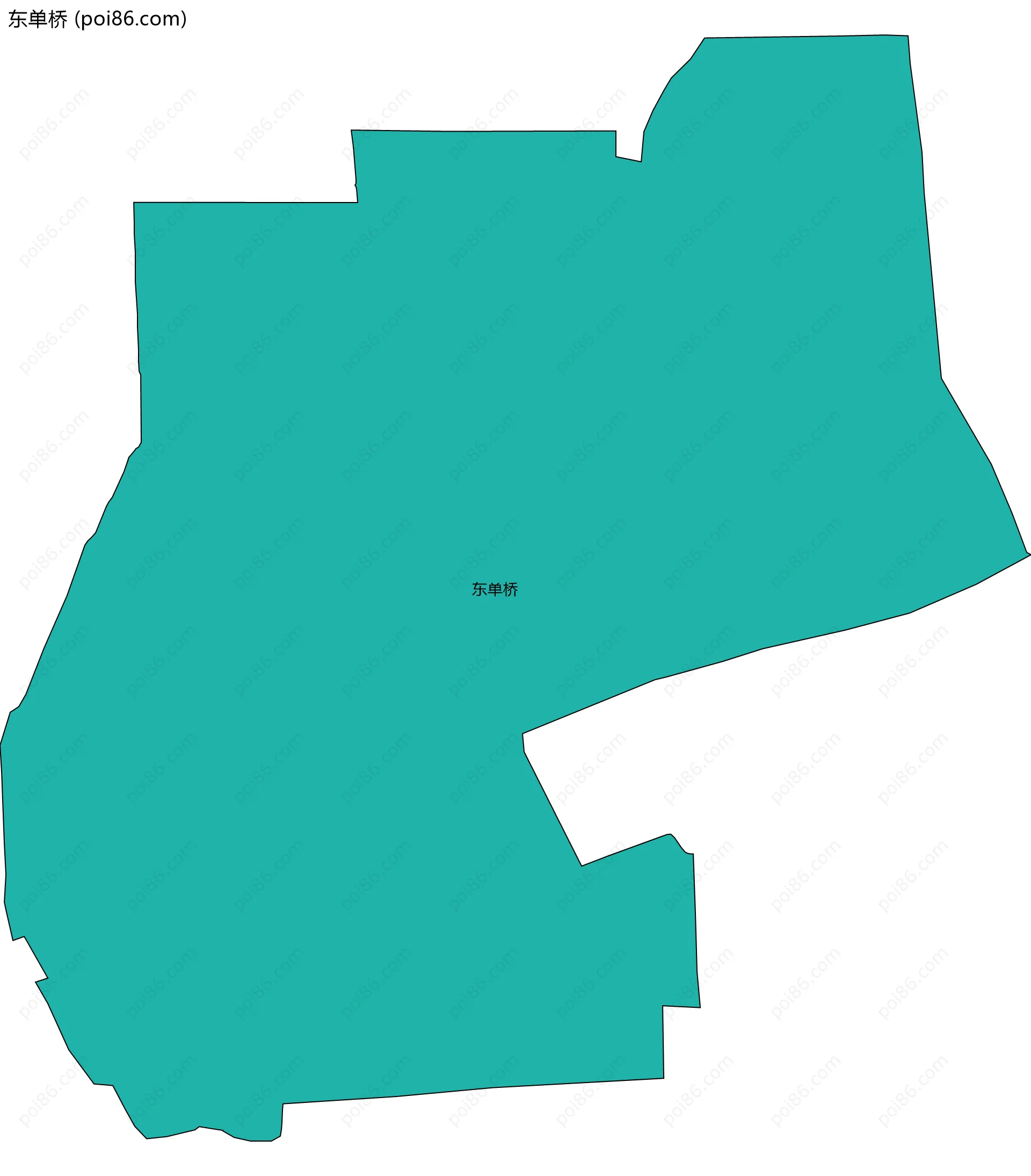 东单桥边界地图