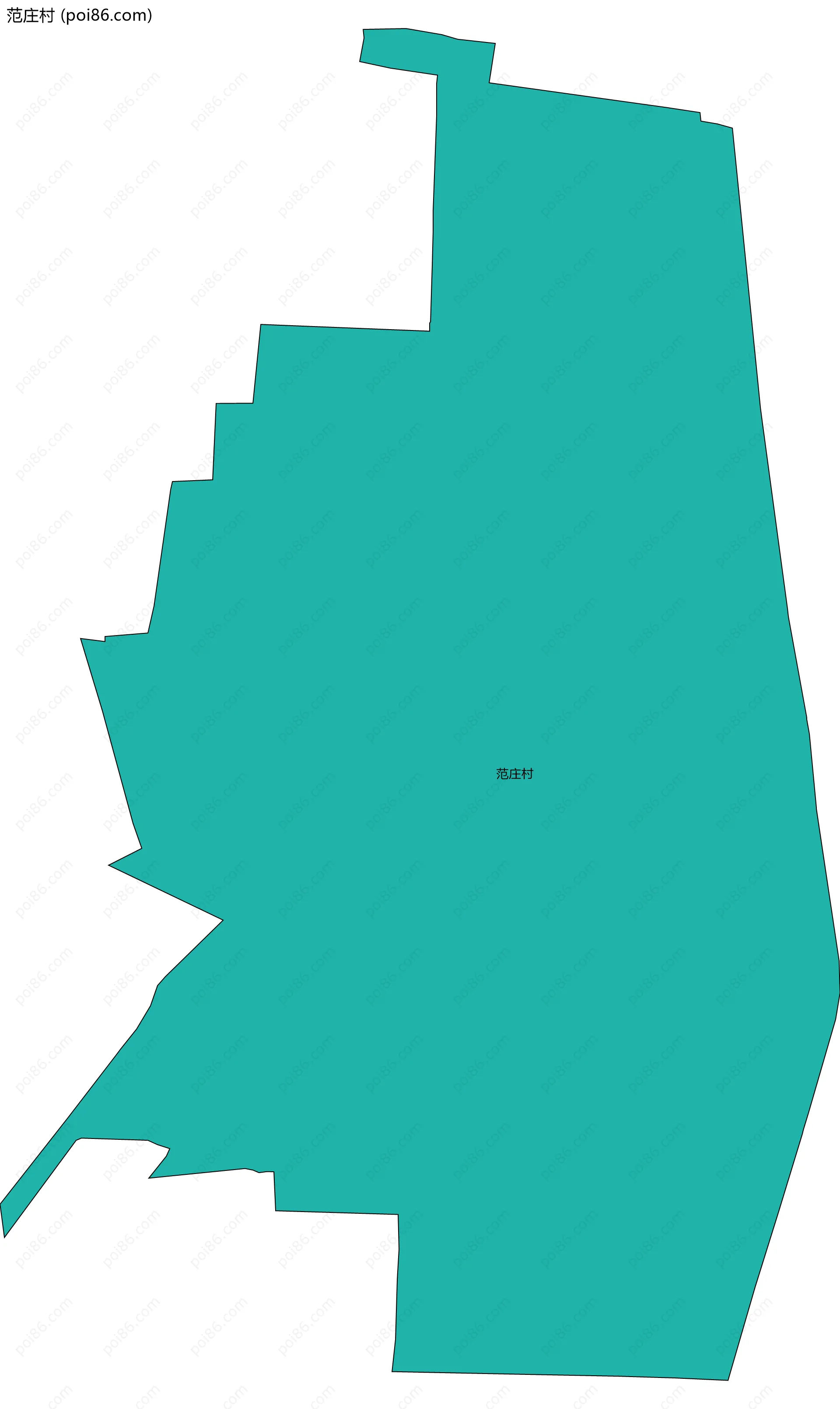 范庄村边界地图