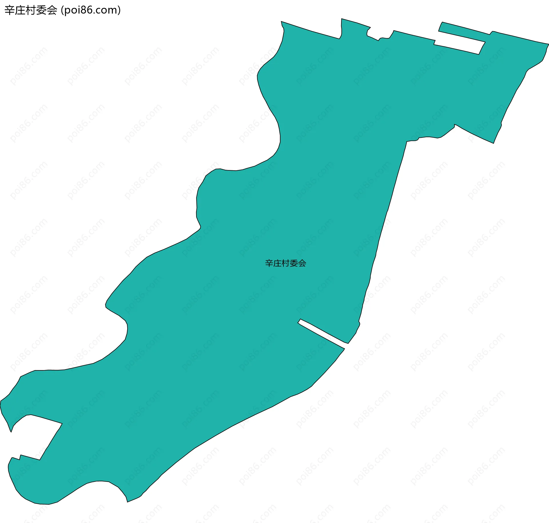 辛庄村委会边界地图