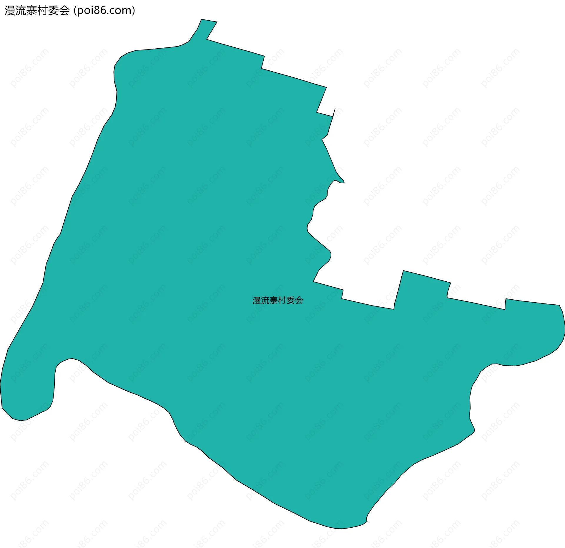 漫流寨村委会边界地图