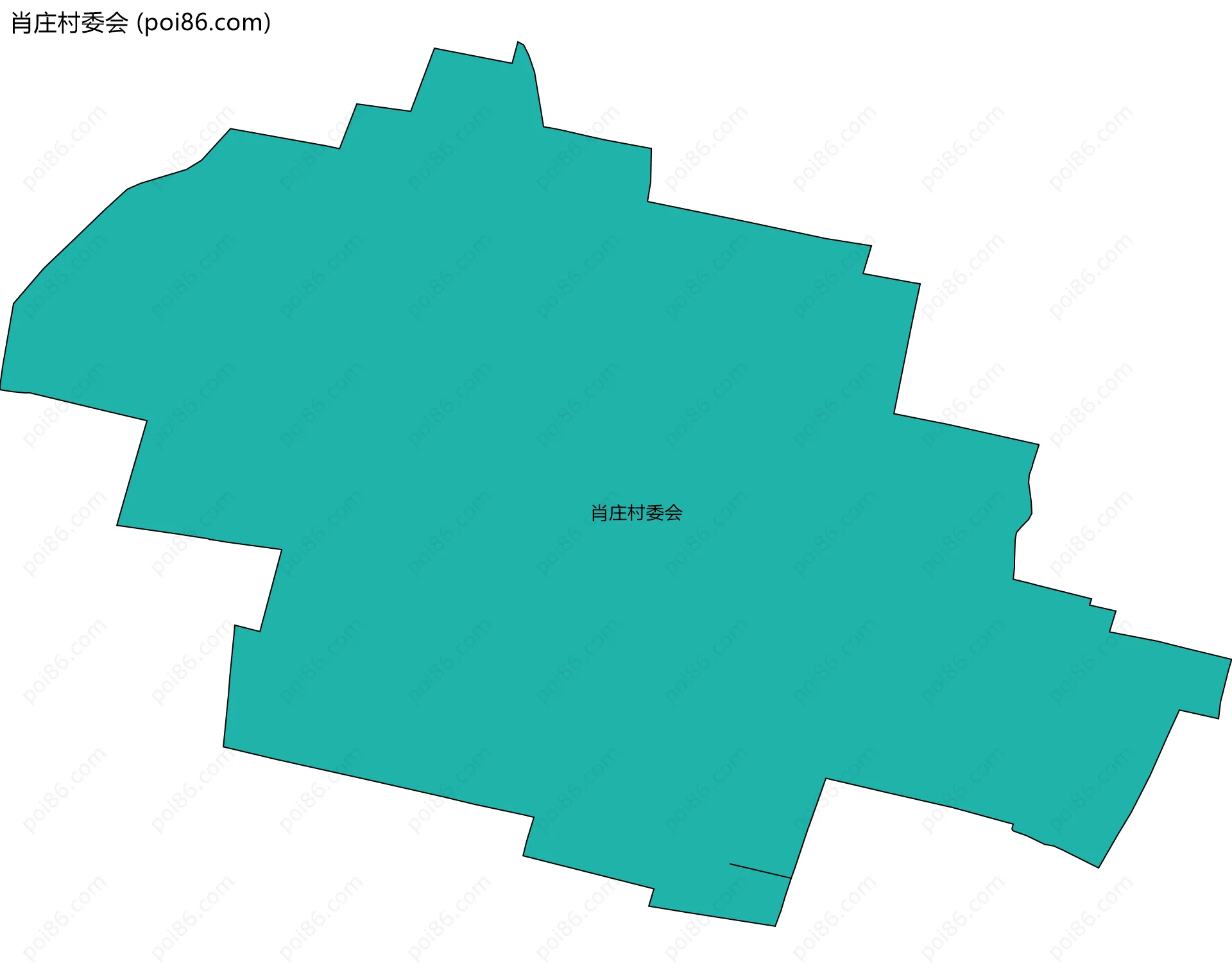 肖庄村委会边界地图
