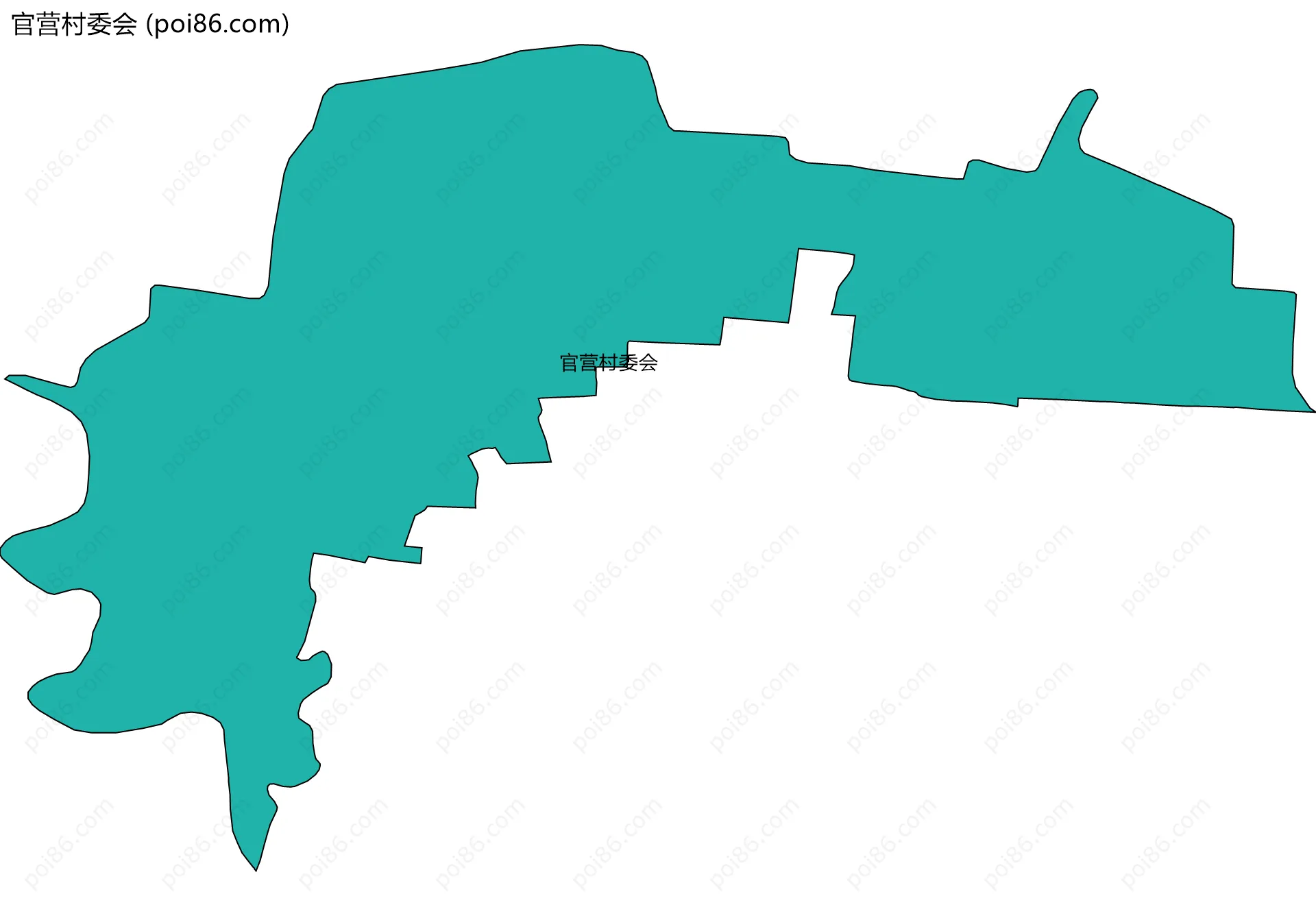 官营村委会边界地图