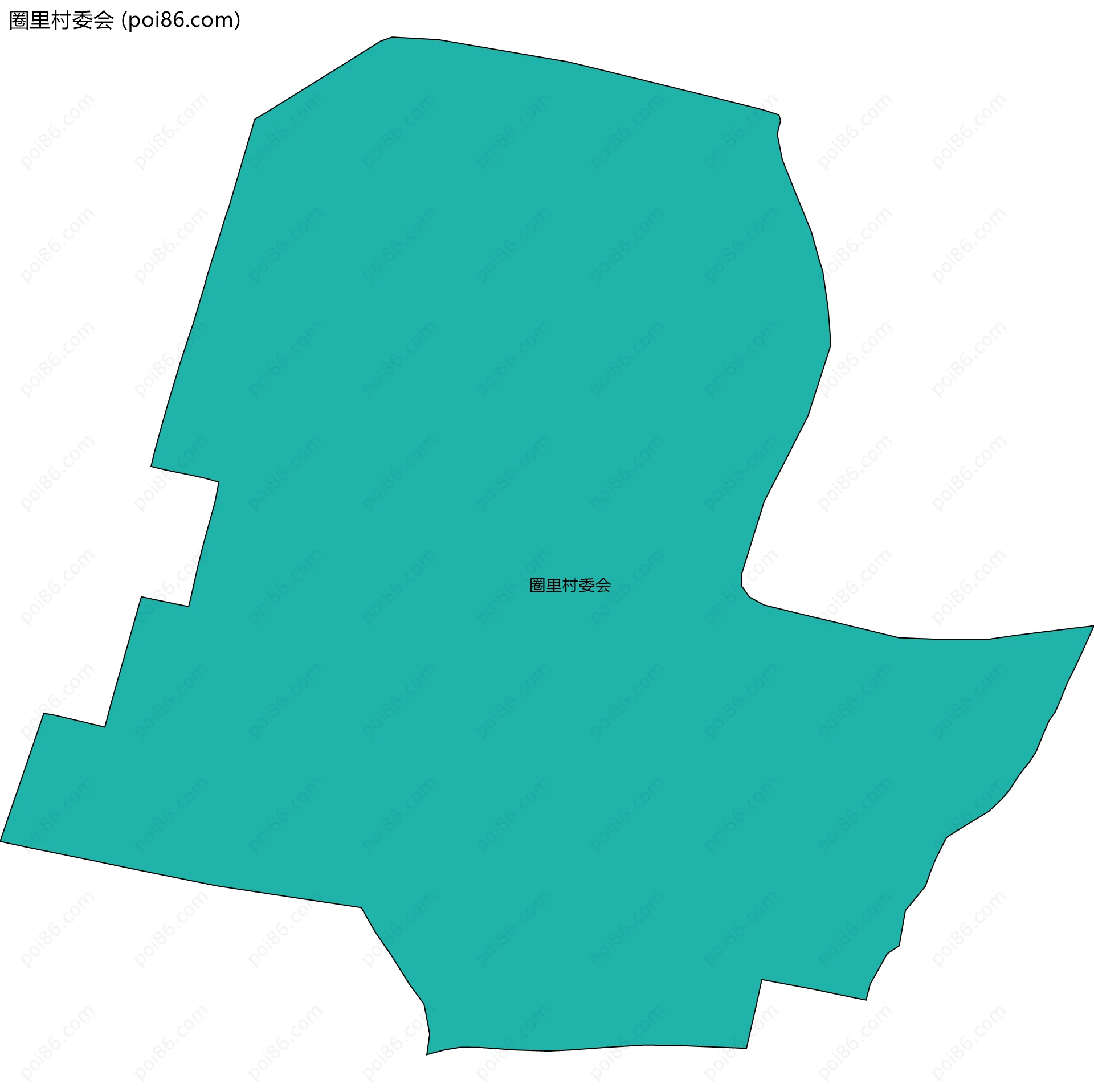 圈里村委会边界地图