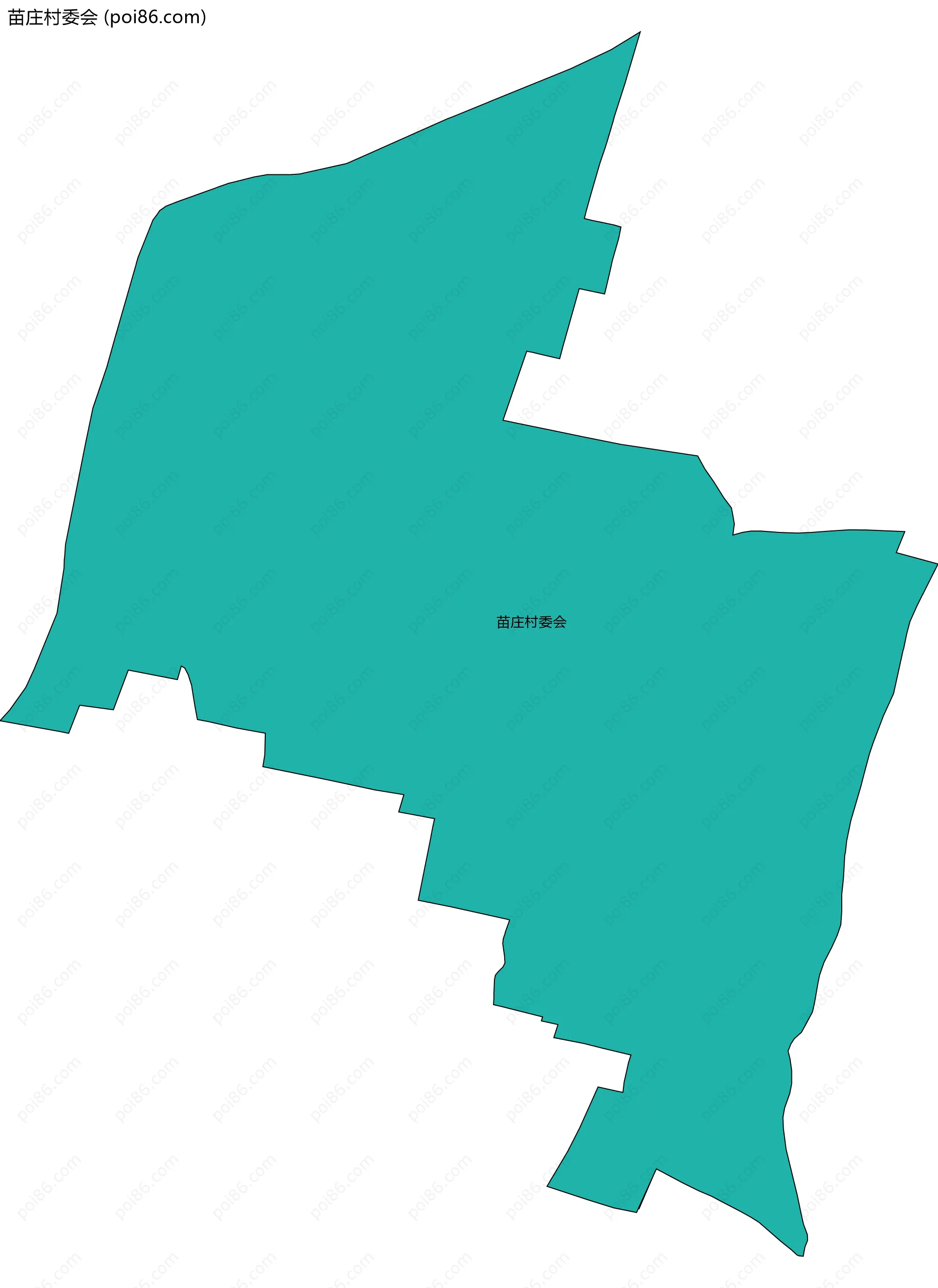 苗庄村委会边界地图