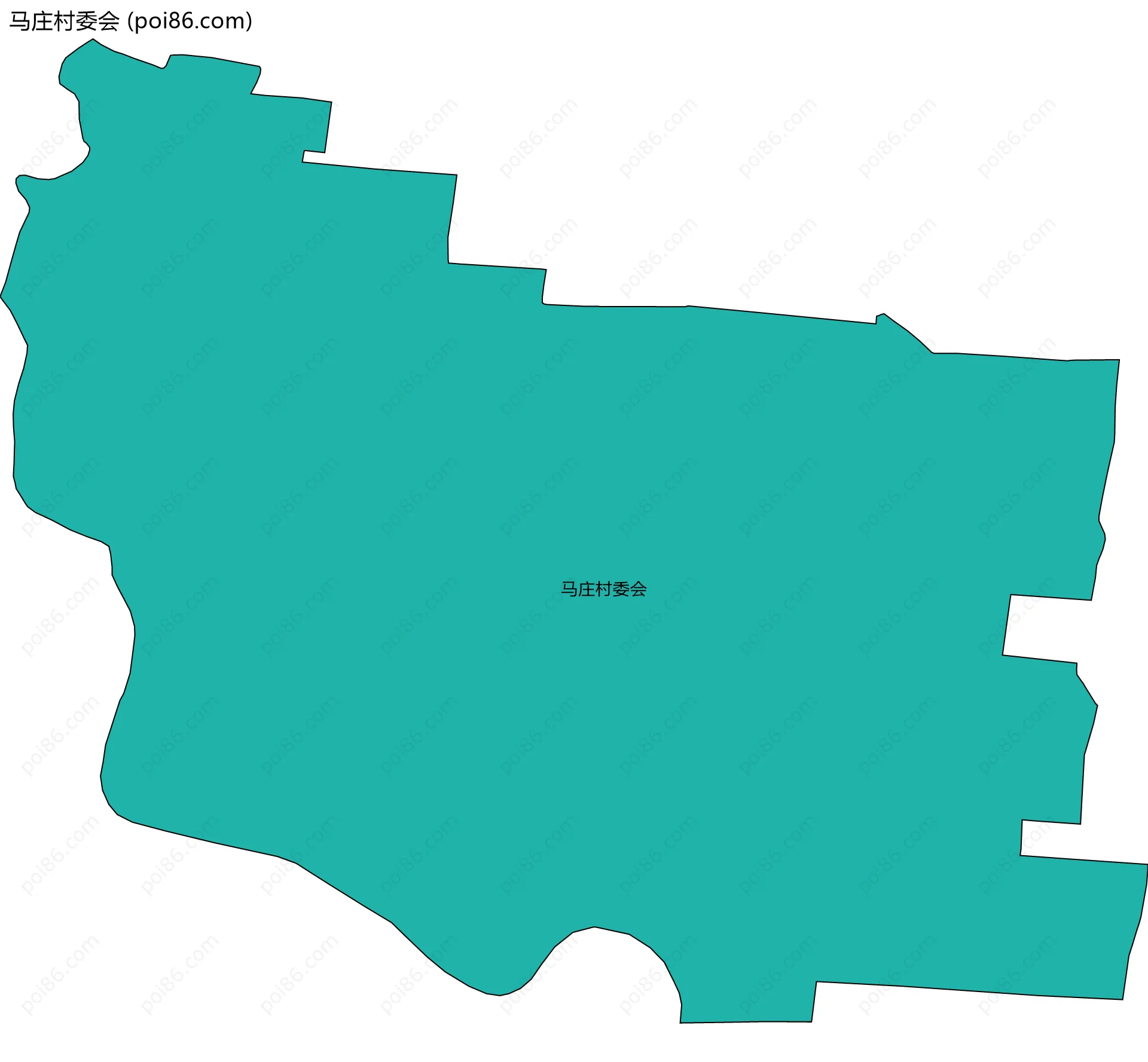 马庄村委会边界地图