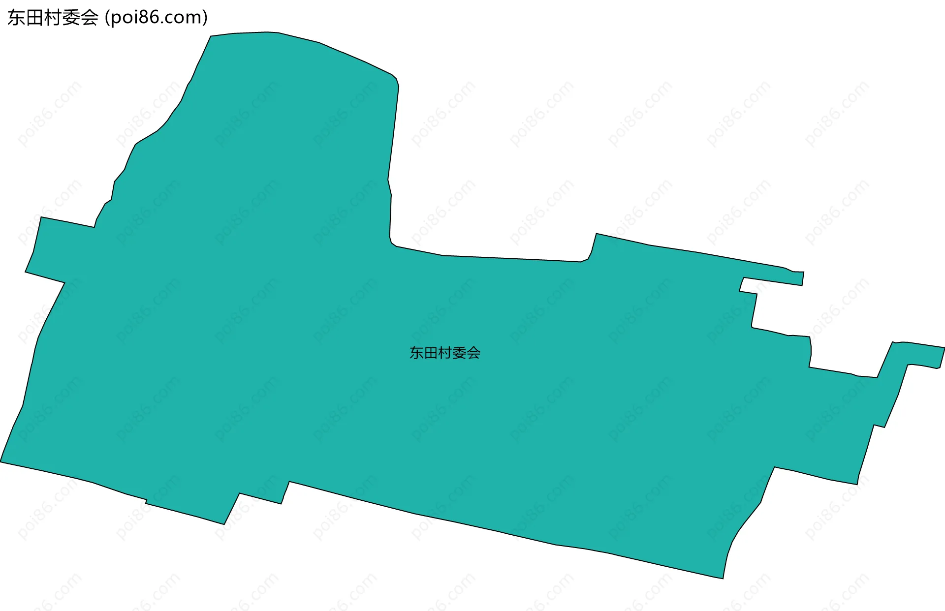 东田村委会边界地图