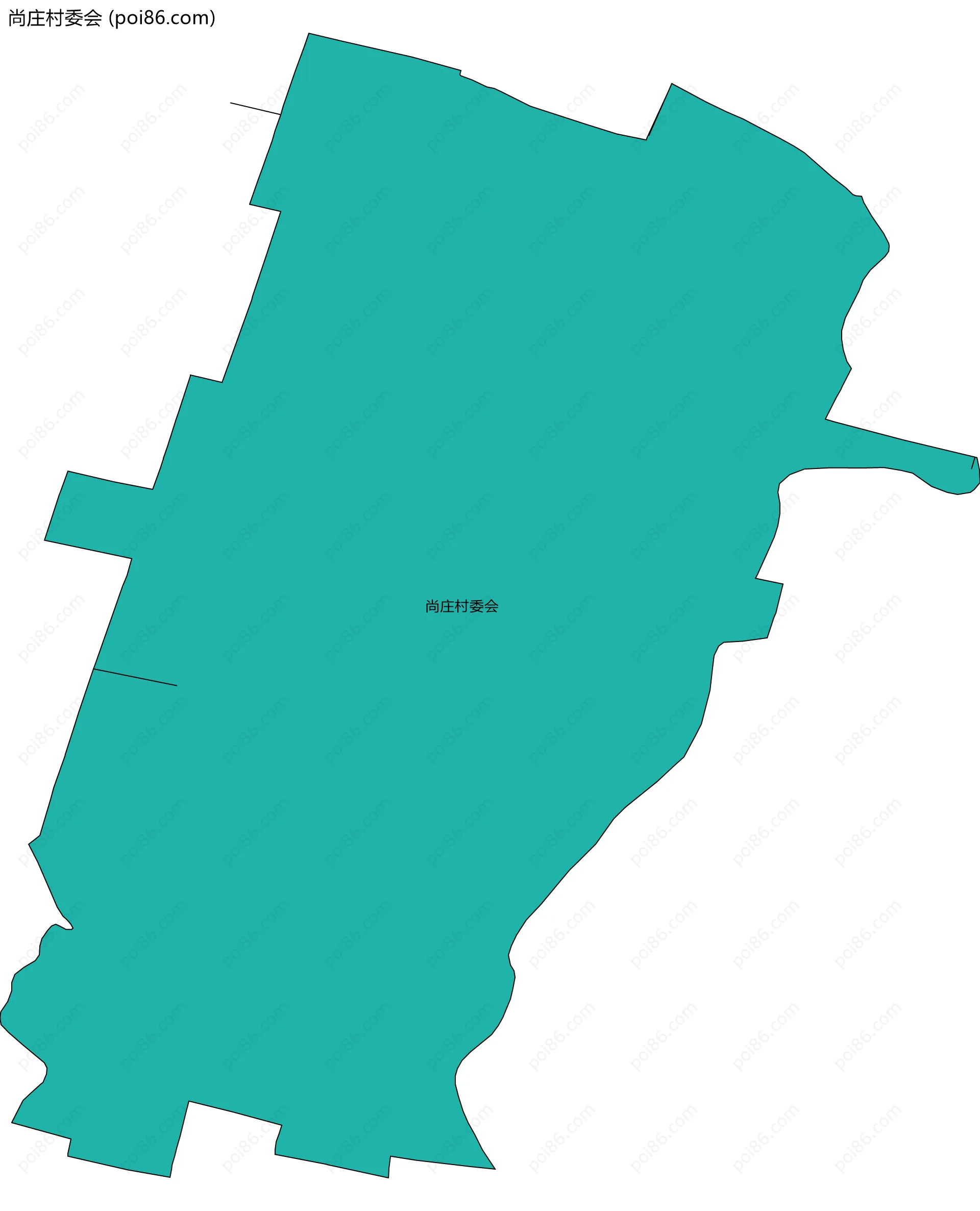 尚庄村委会边界地图
