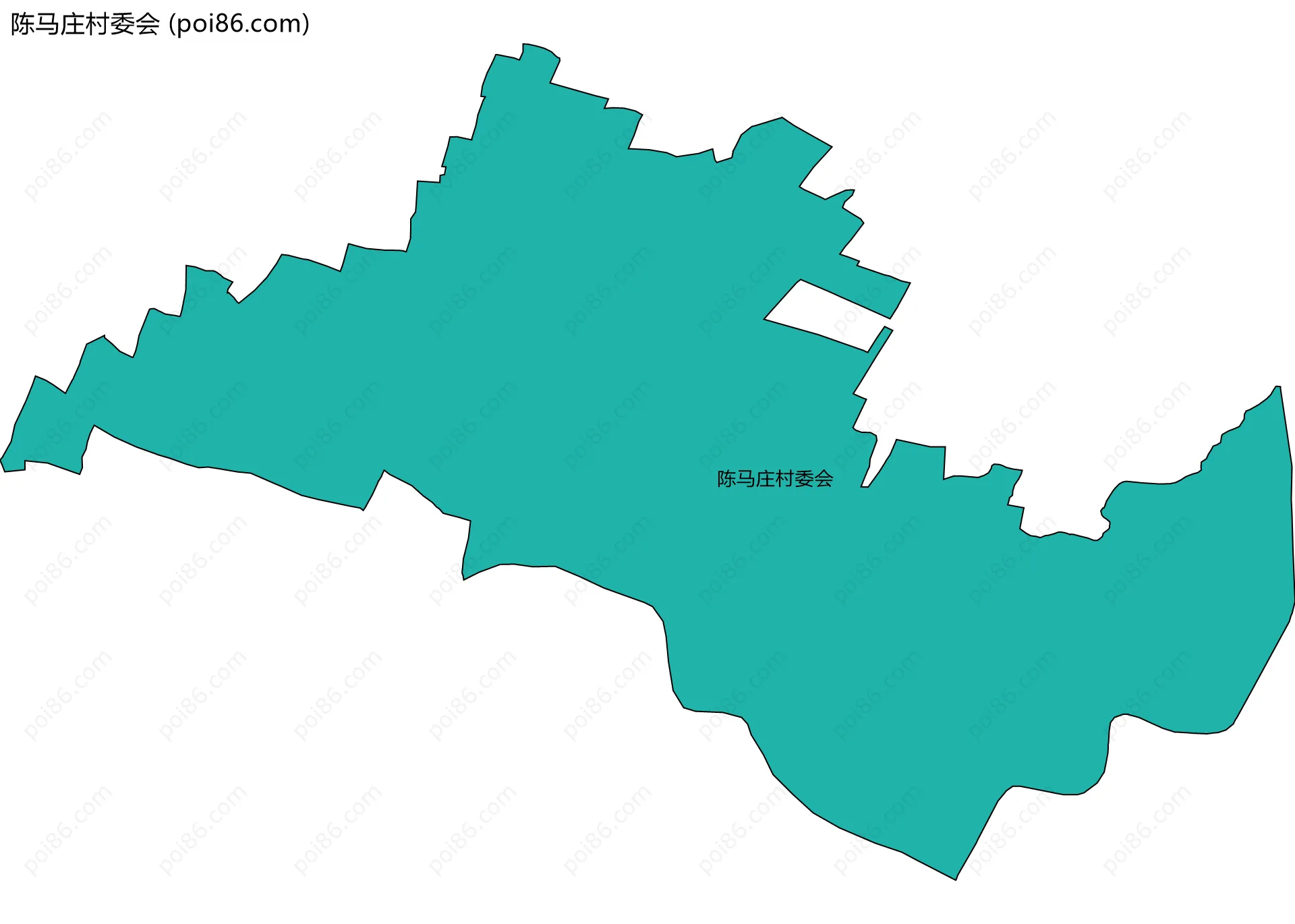陈马庄村委会边界地图