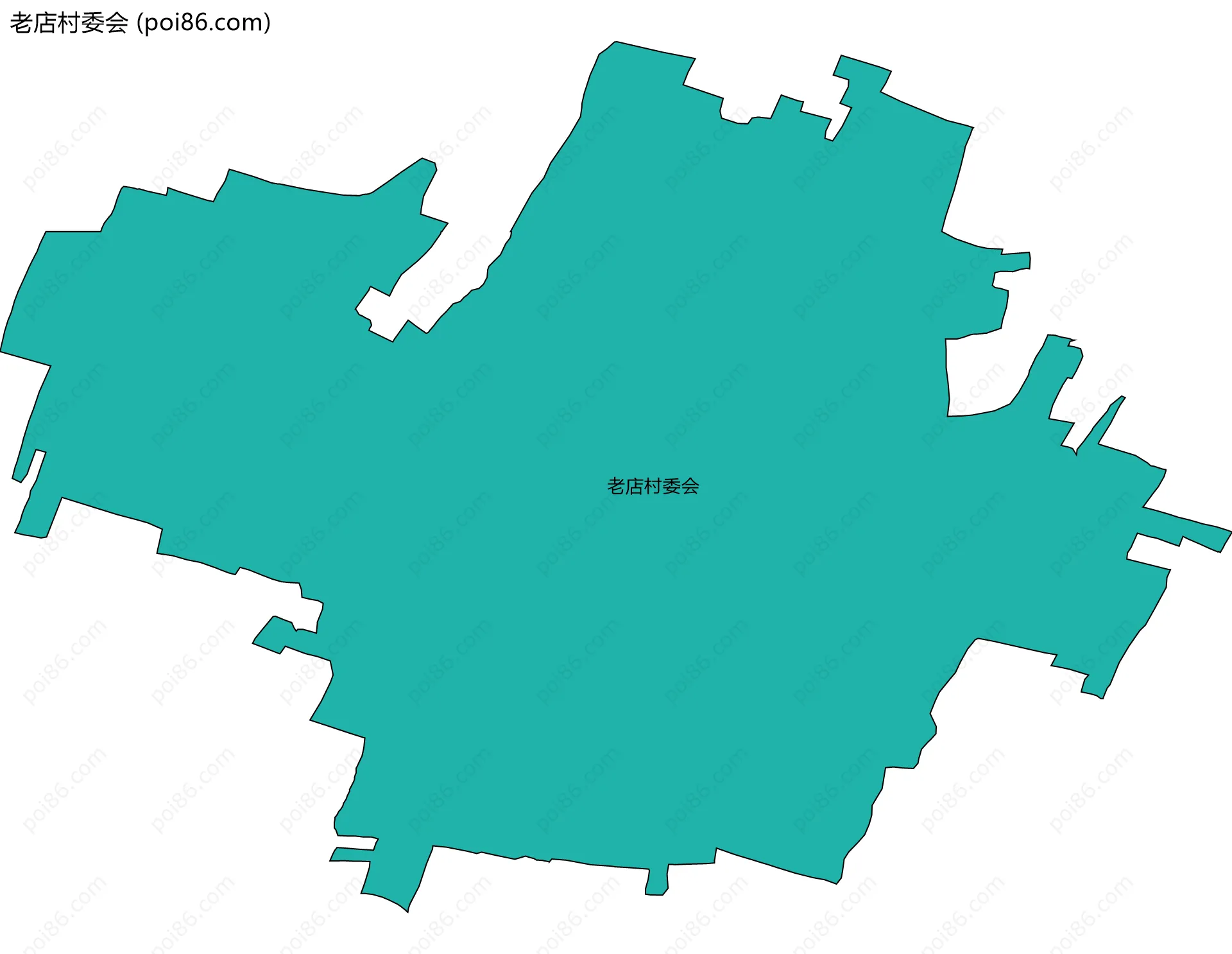 老店村委会边界地图