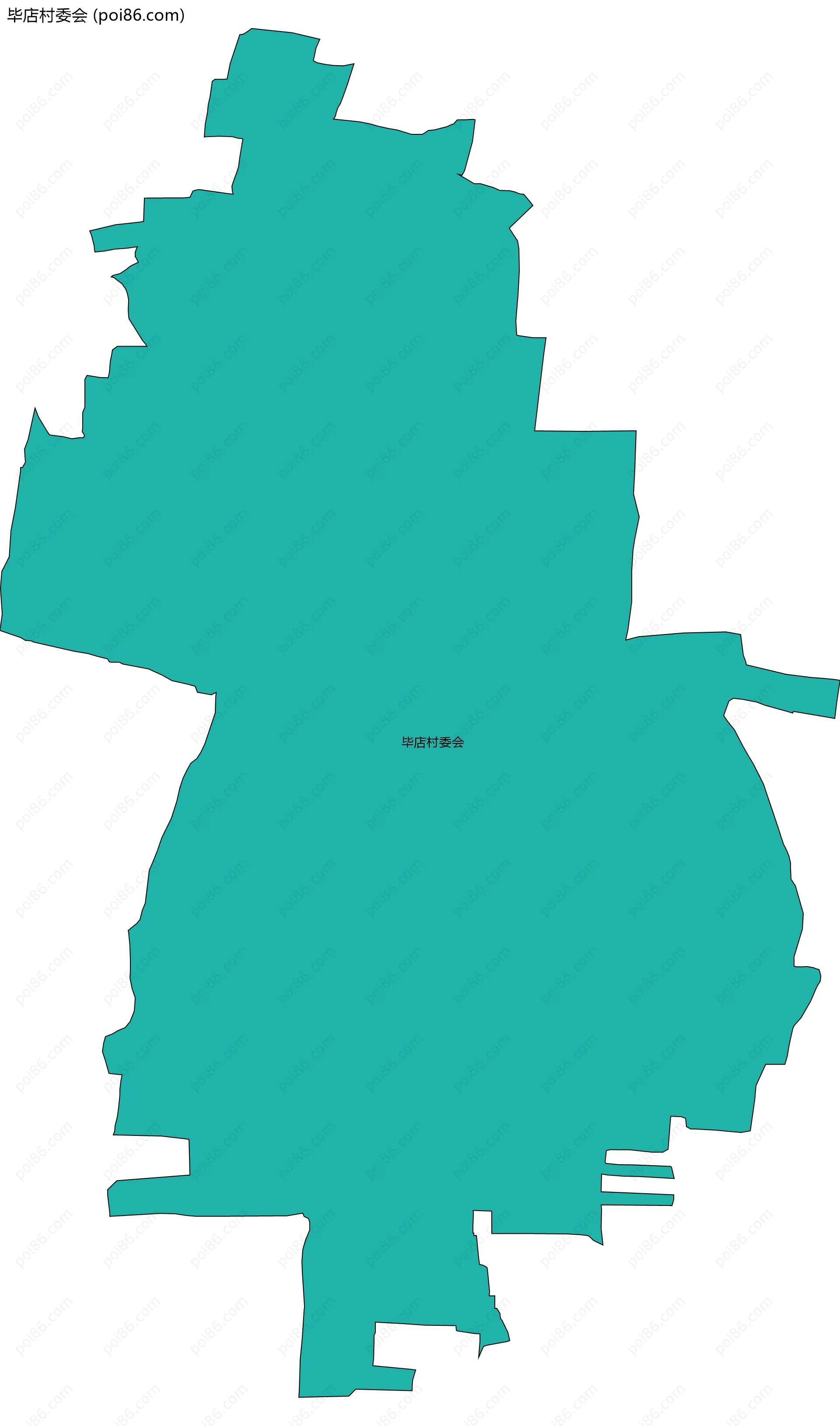 毕店村委会边界地图