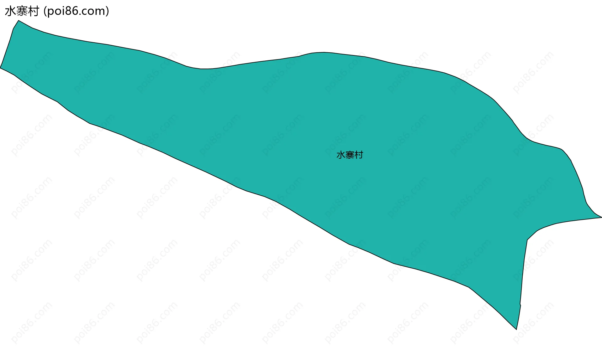 水寨村边界地图