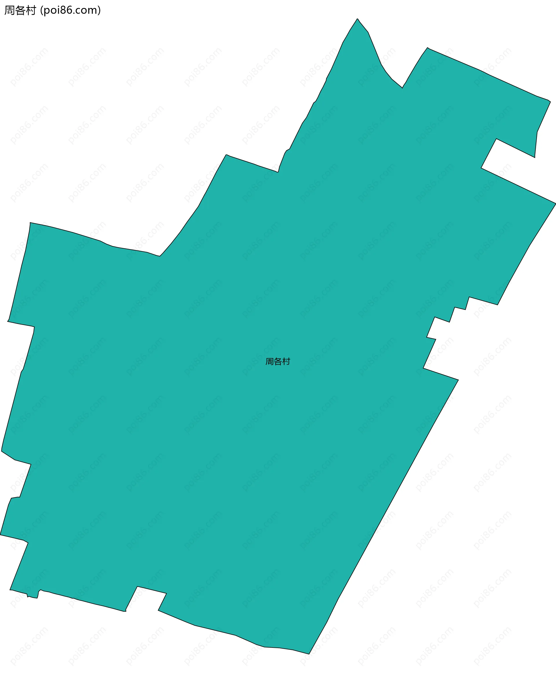 周各村边界地图