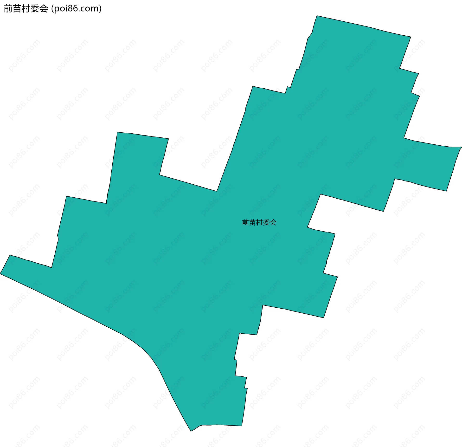 前苗村委会边界地图