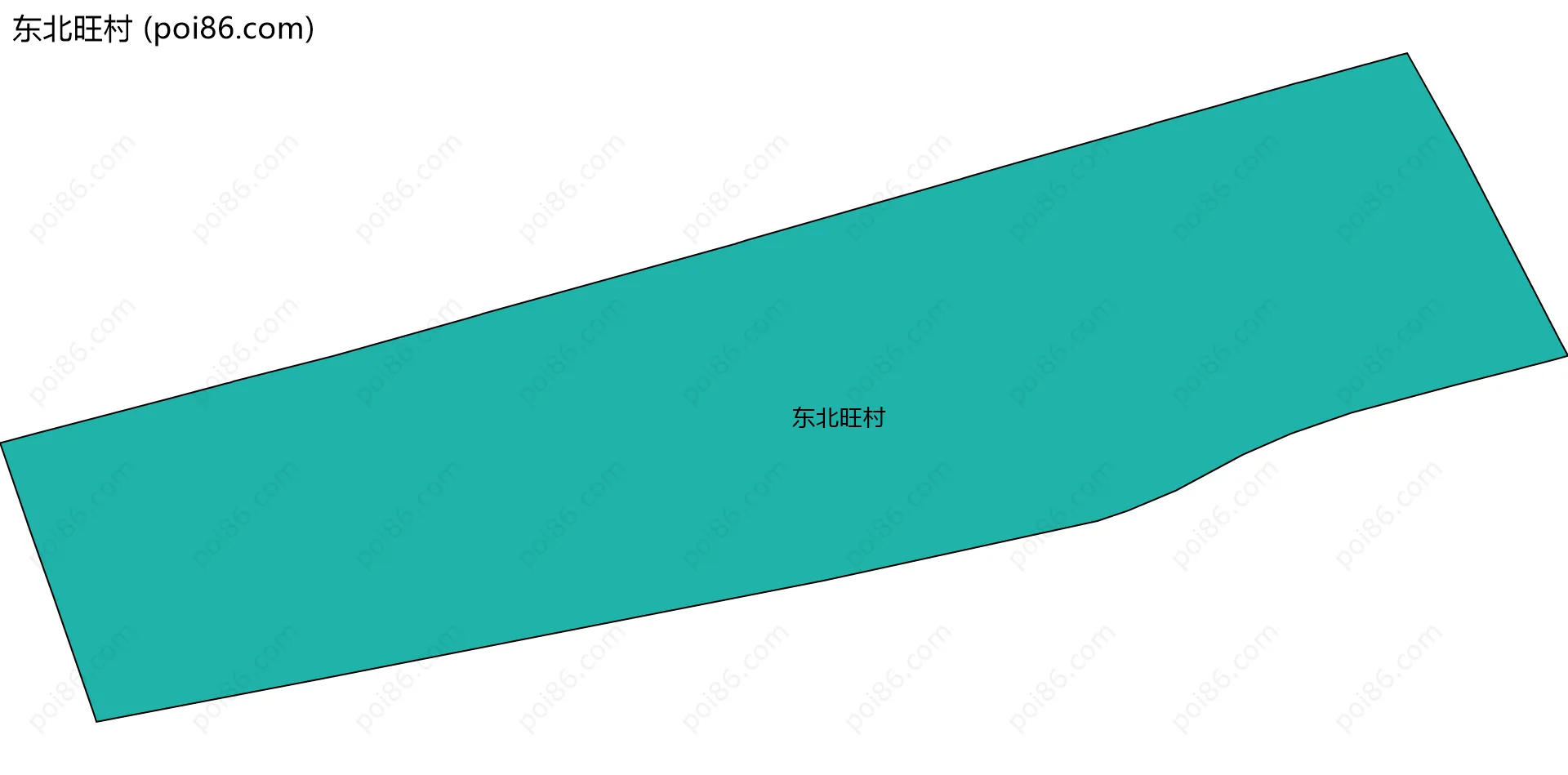 东北旺村边界地图