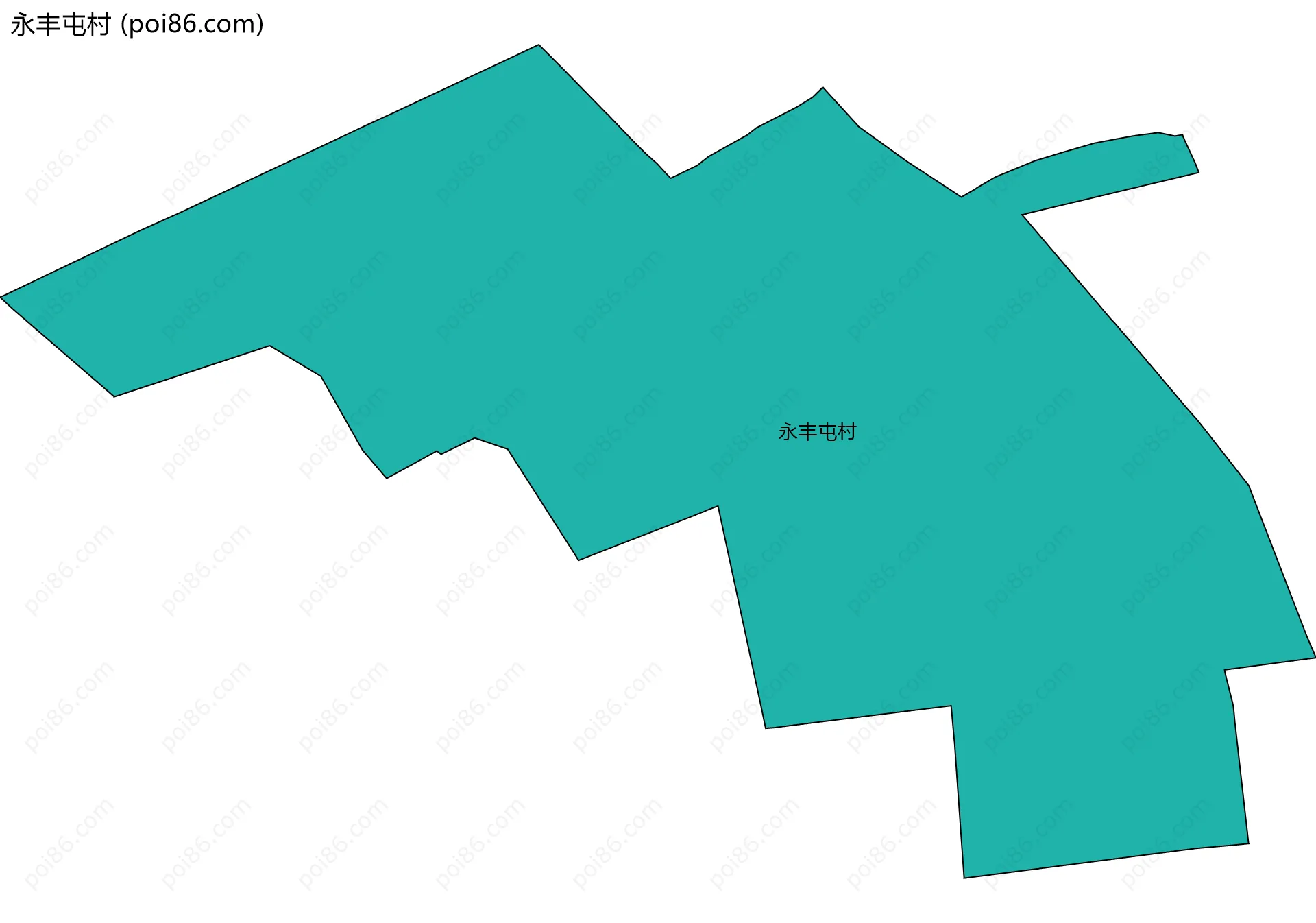 永丰屯村边界地图