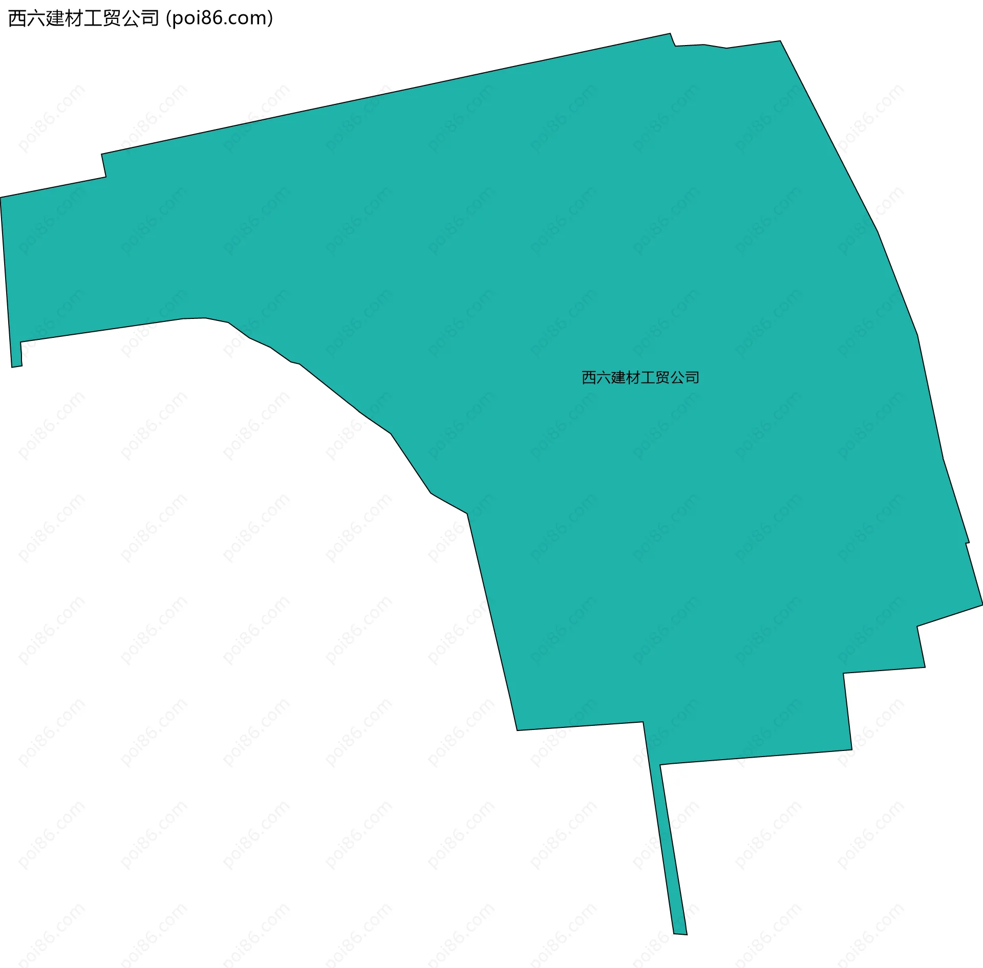 西六建材工贸公司边界地图