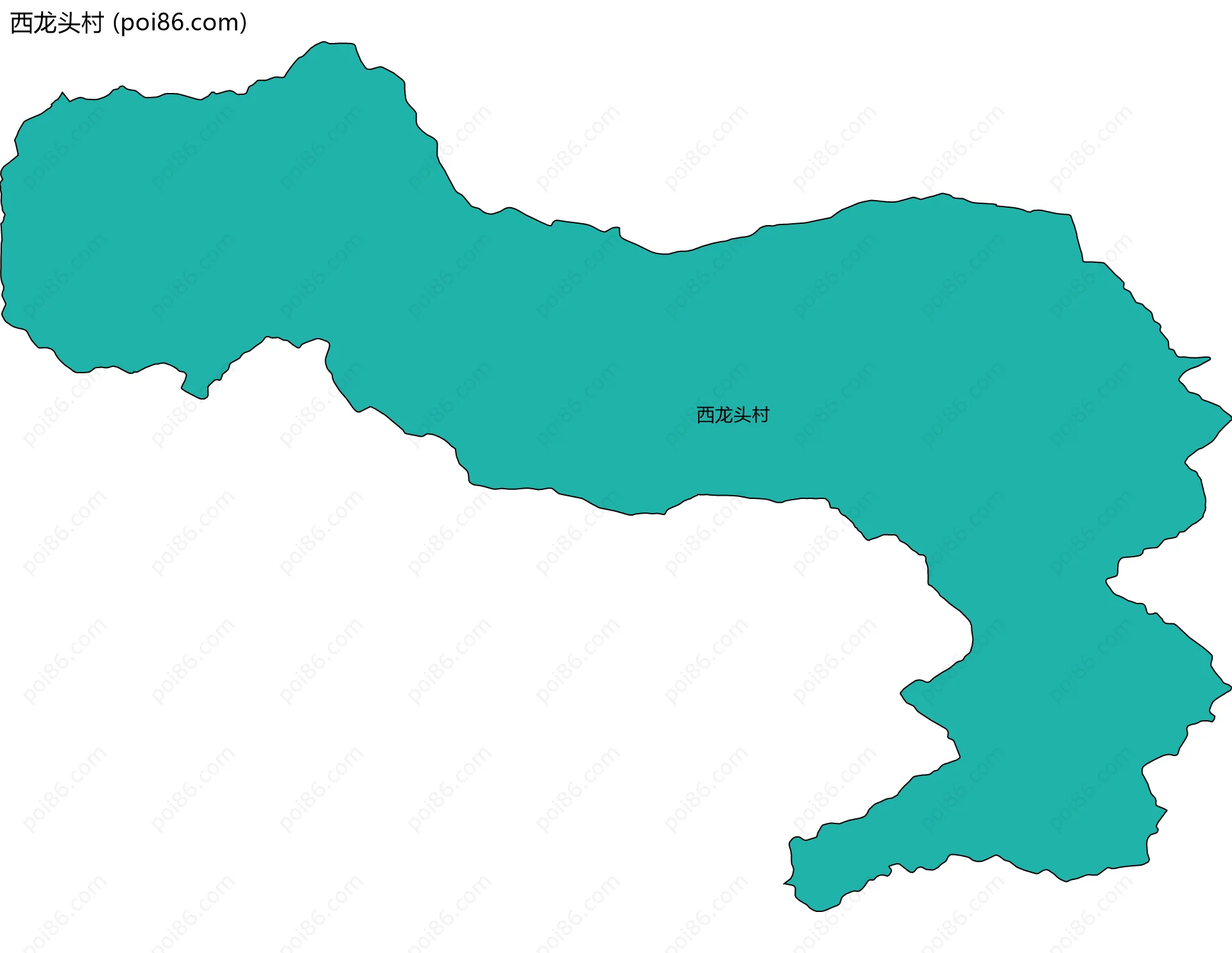 西龙头村边界地图