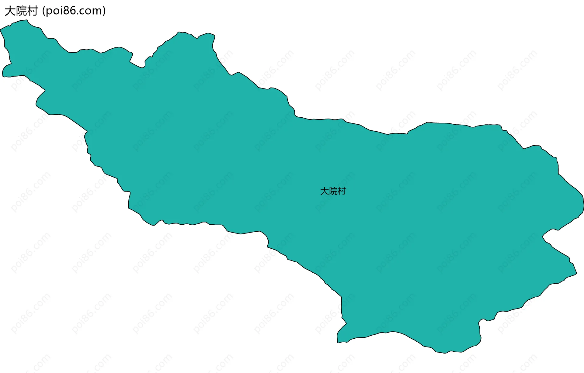 大院村边界地图
