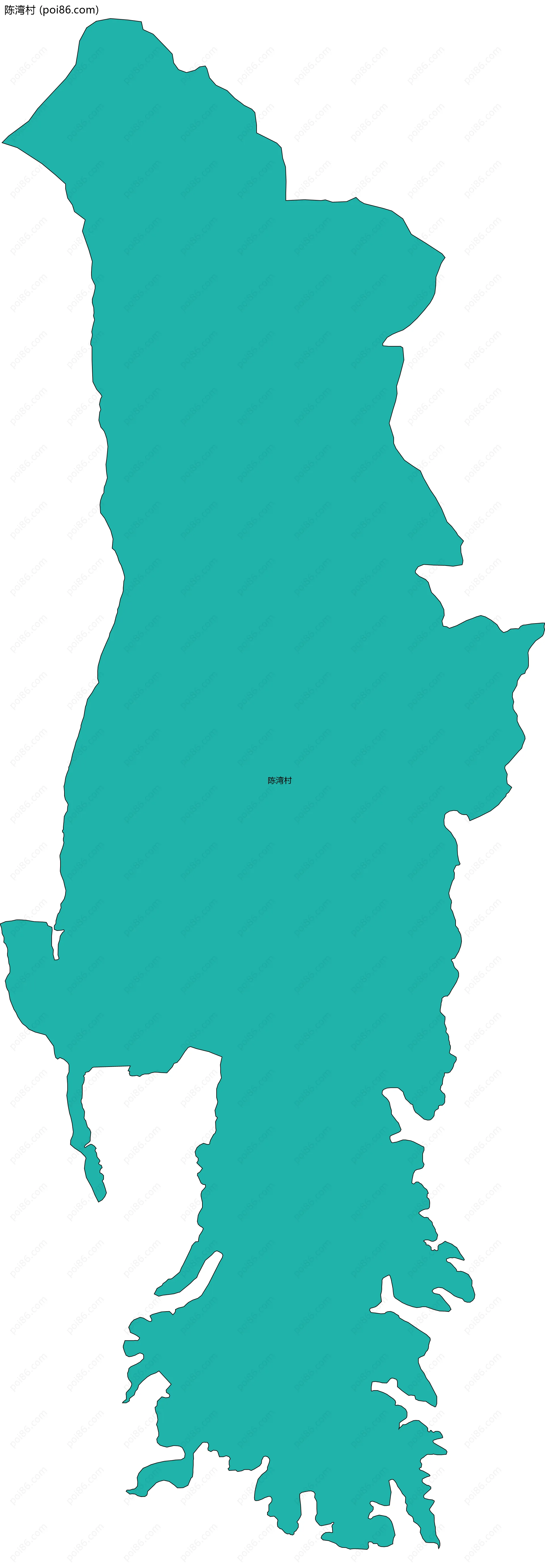 陈湾村边界地图
