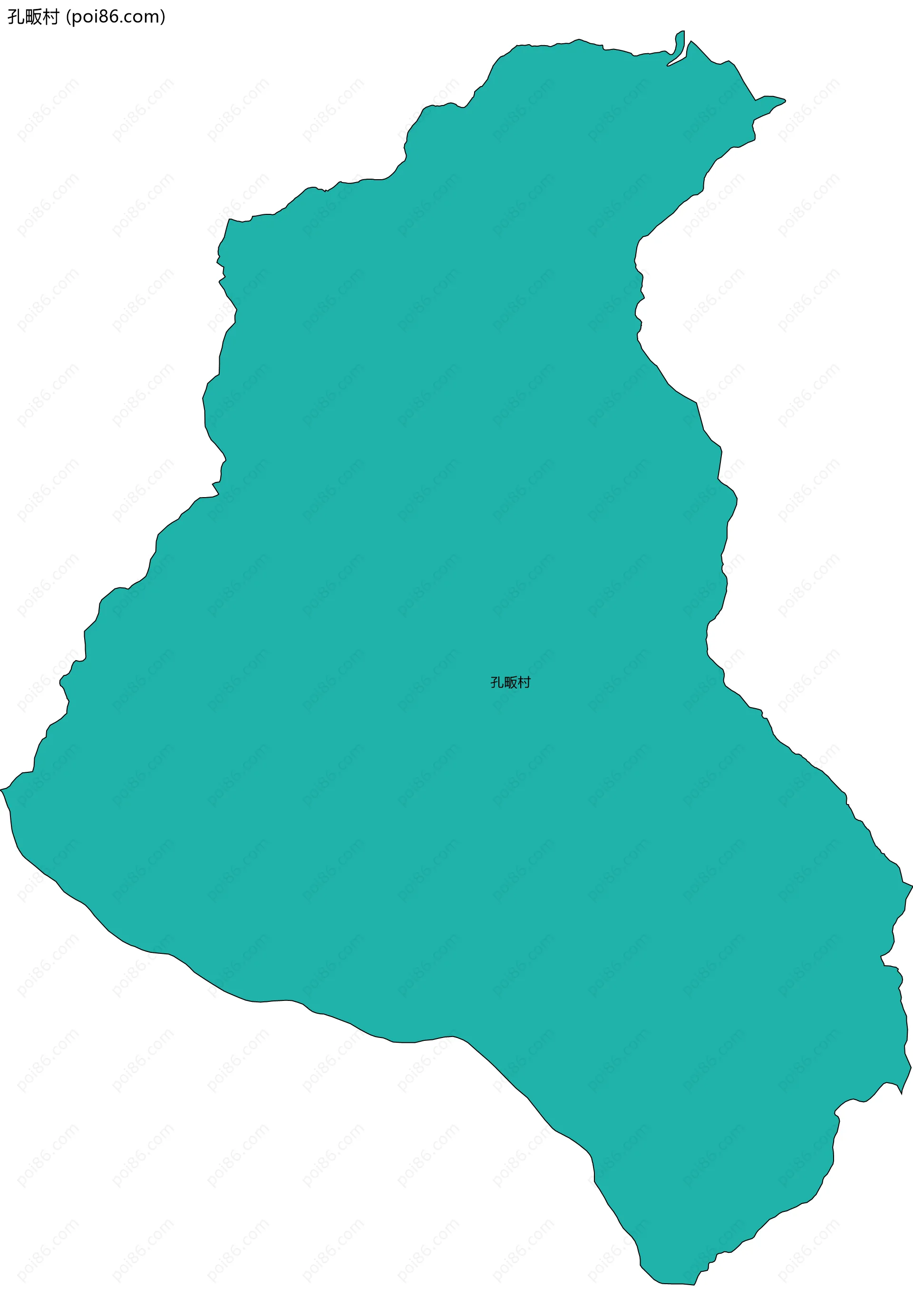 孔畈村边界地图