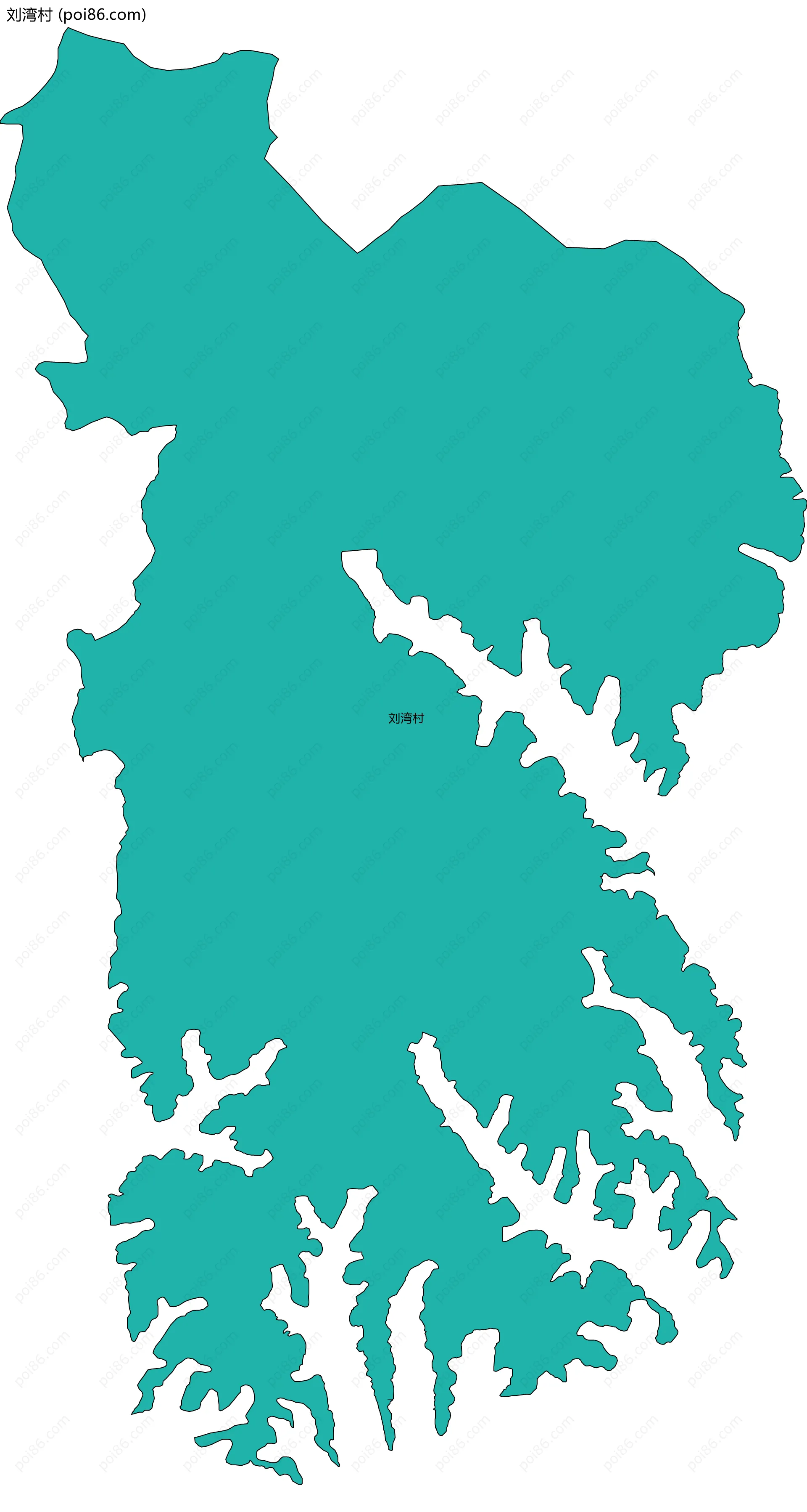 刘湾村边界地图