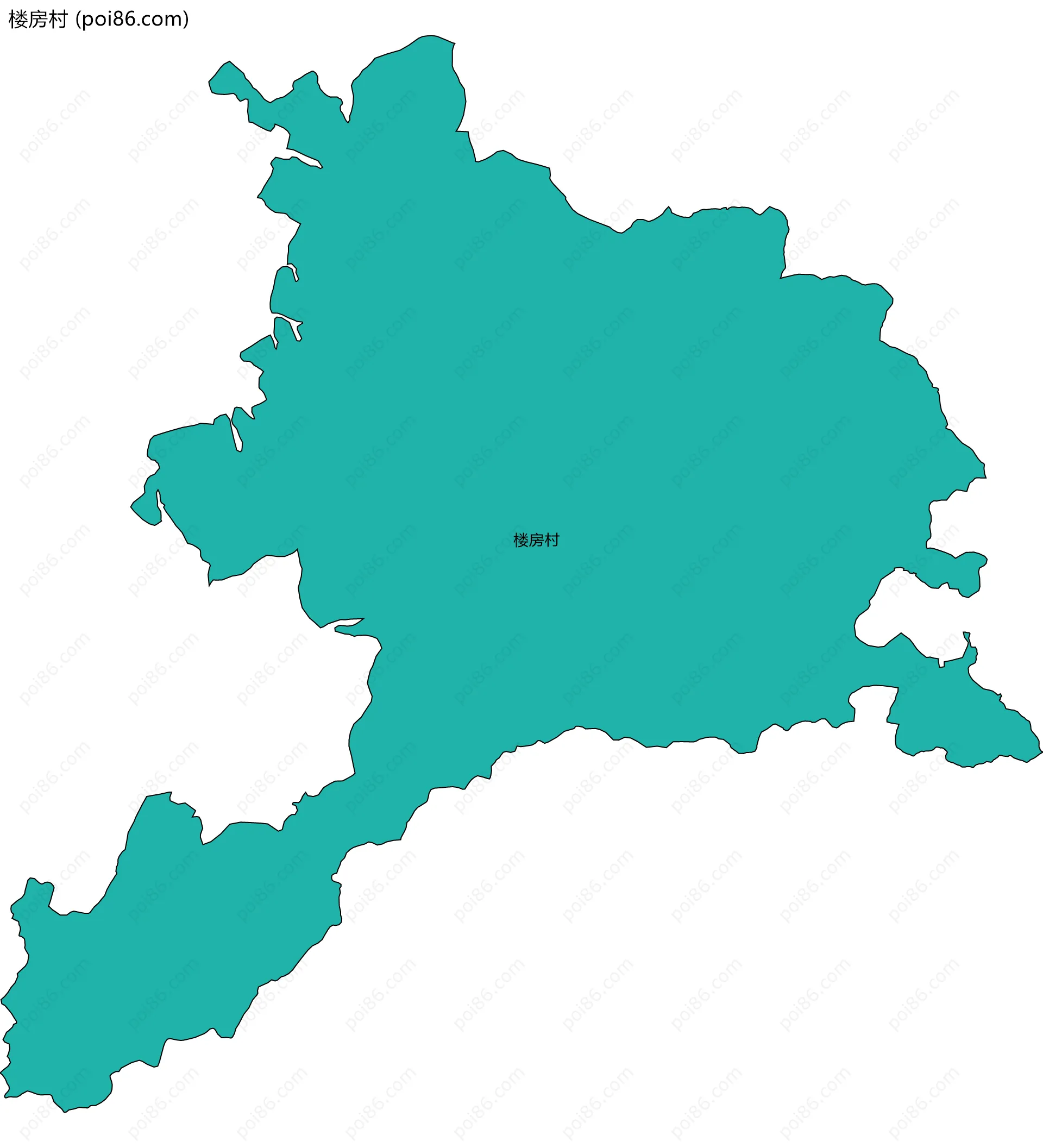 楼房村边界地图