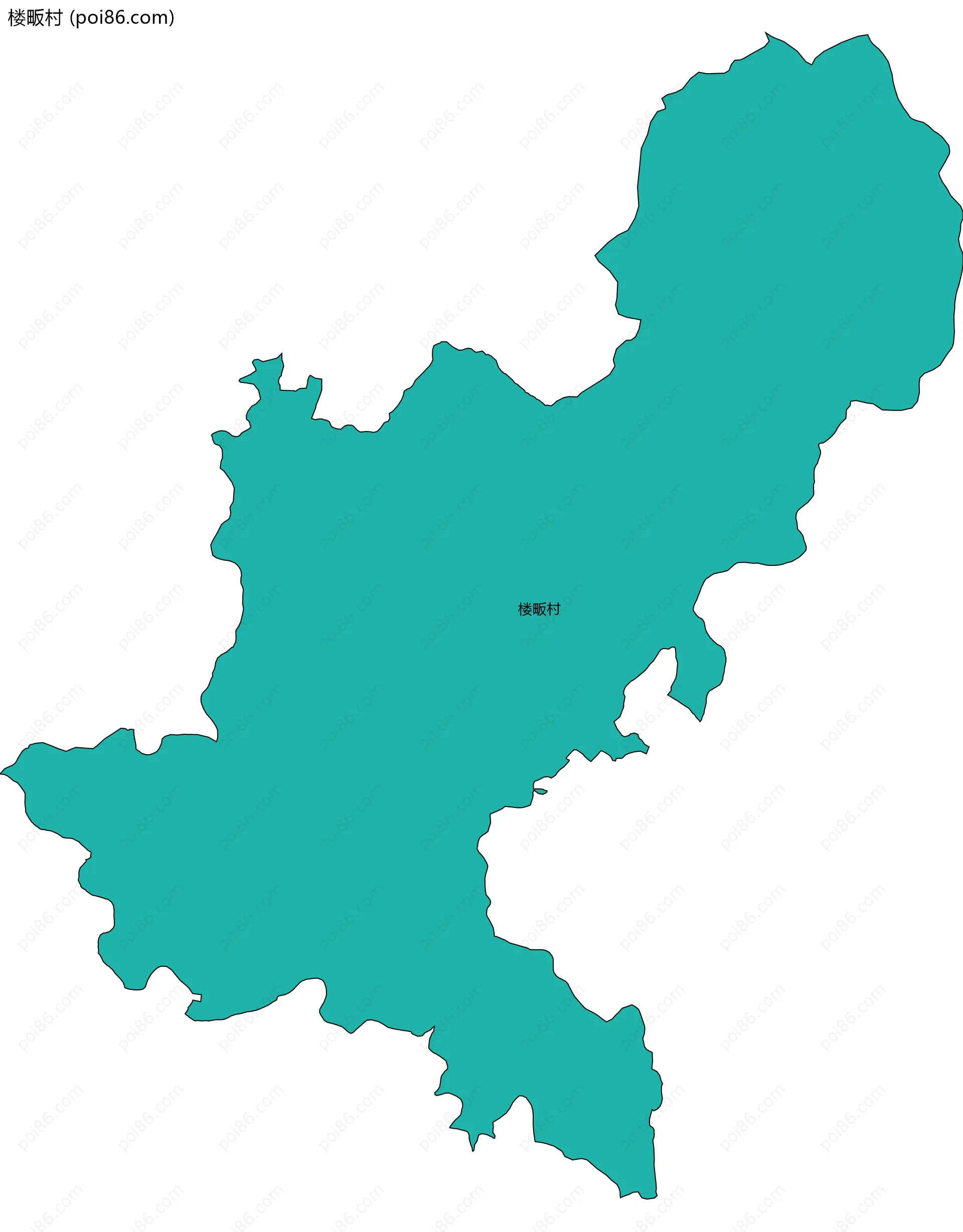 楼畈村边界地图