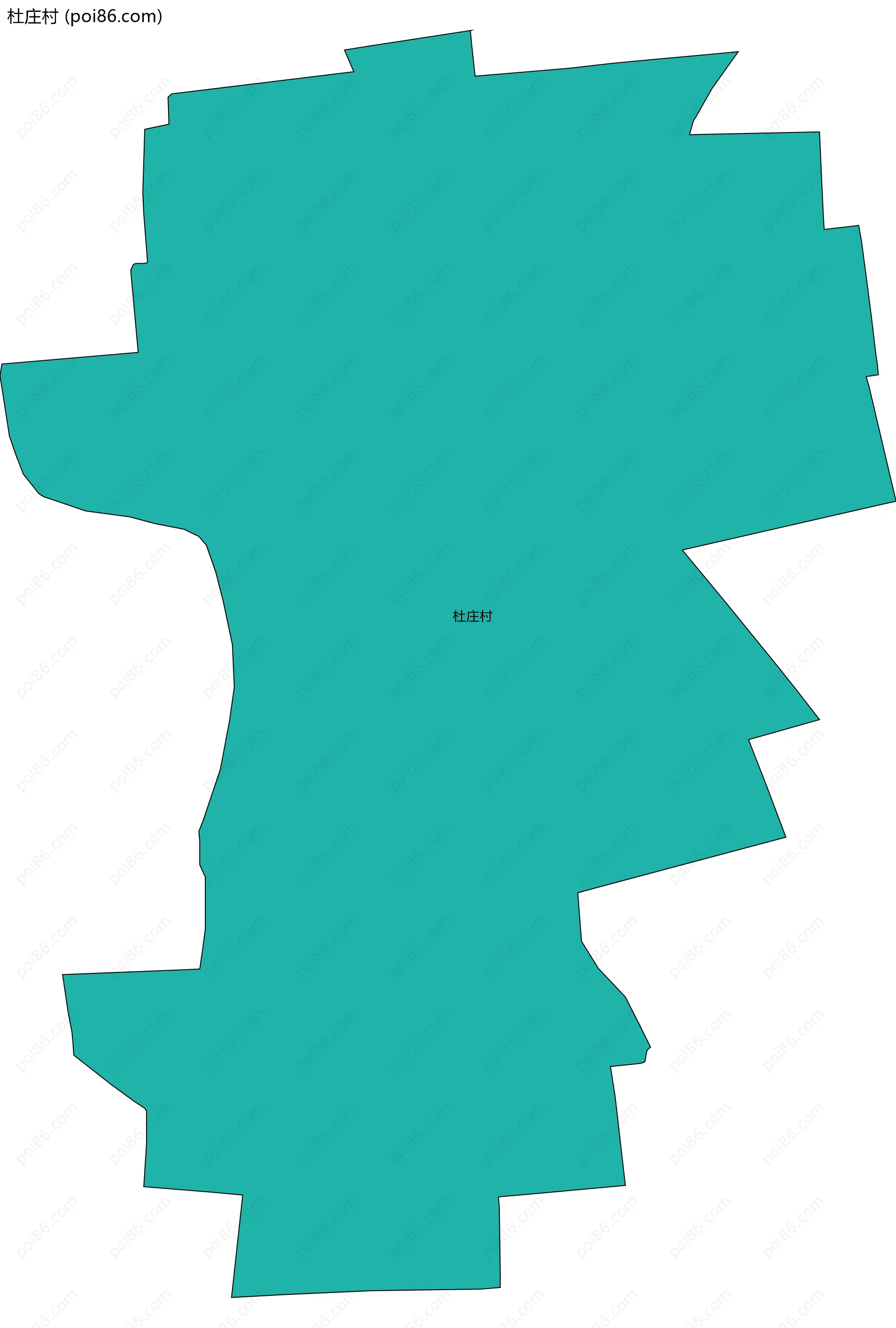 杜庄村边界地图