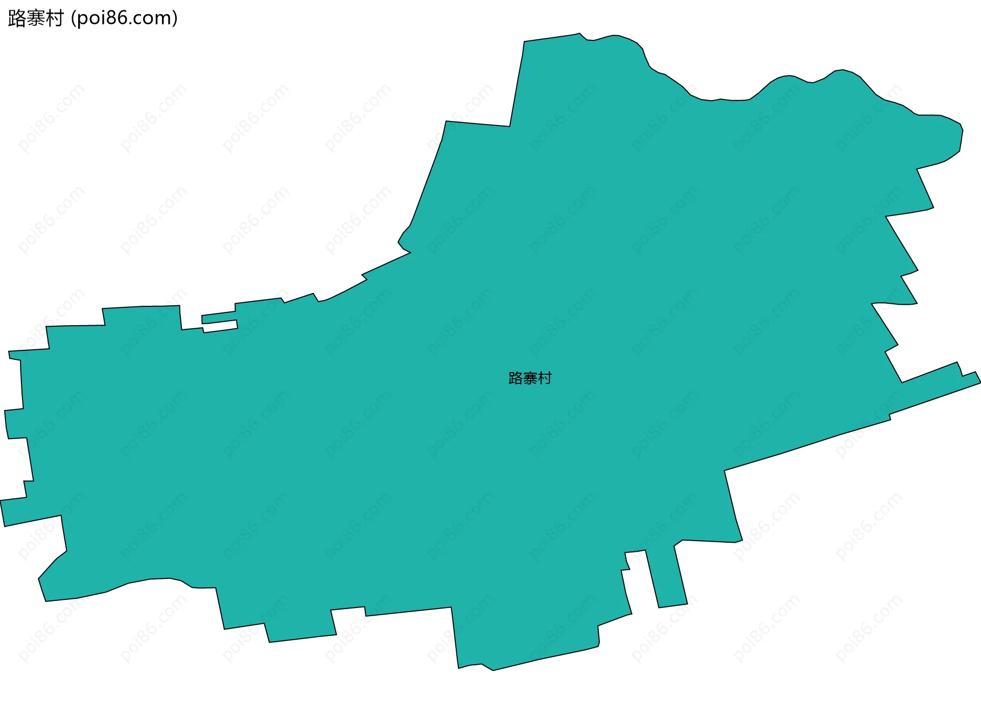 路寨村边界地图