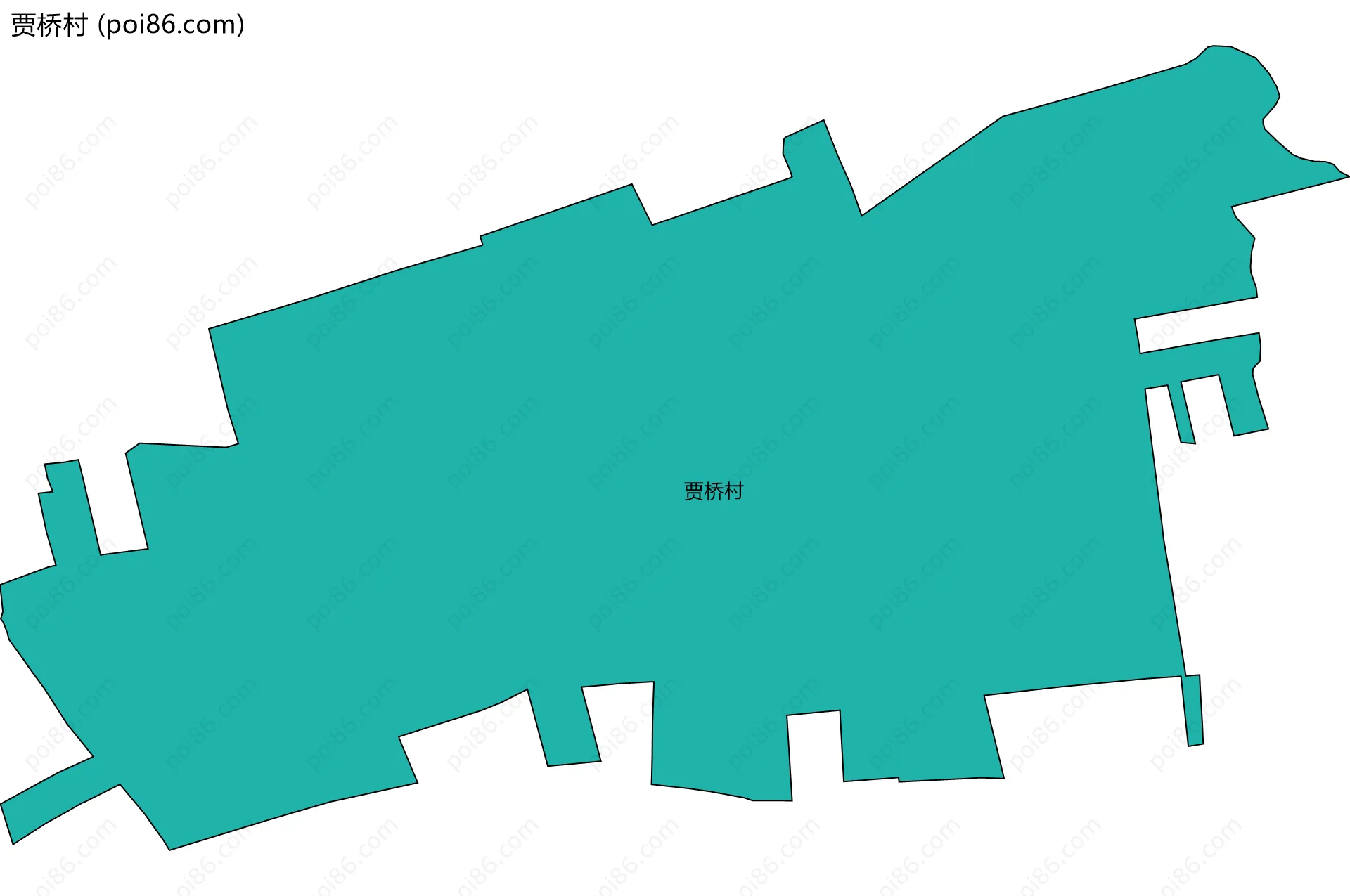 贾桥村边界地图