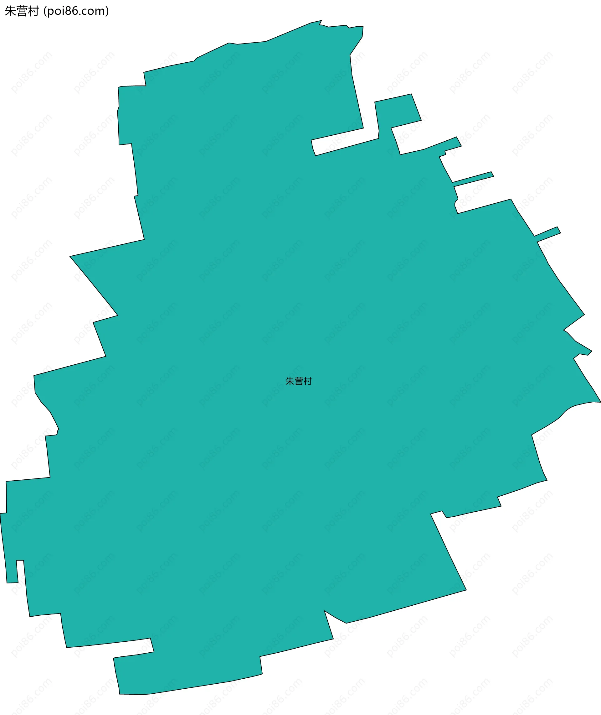 朱营村边界地图