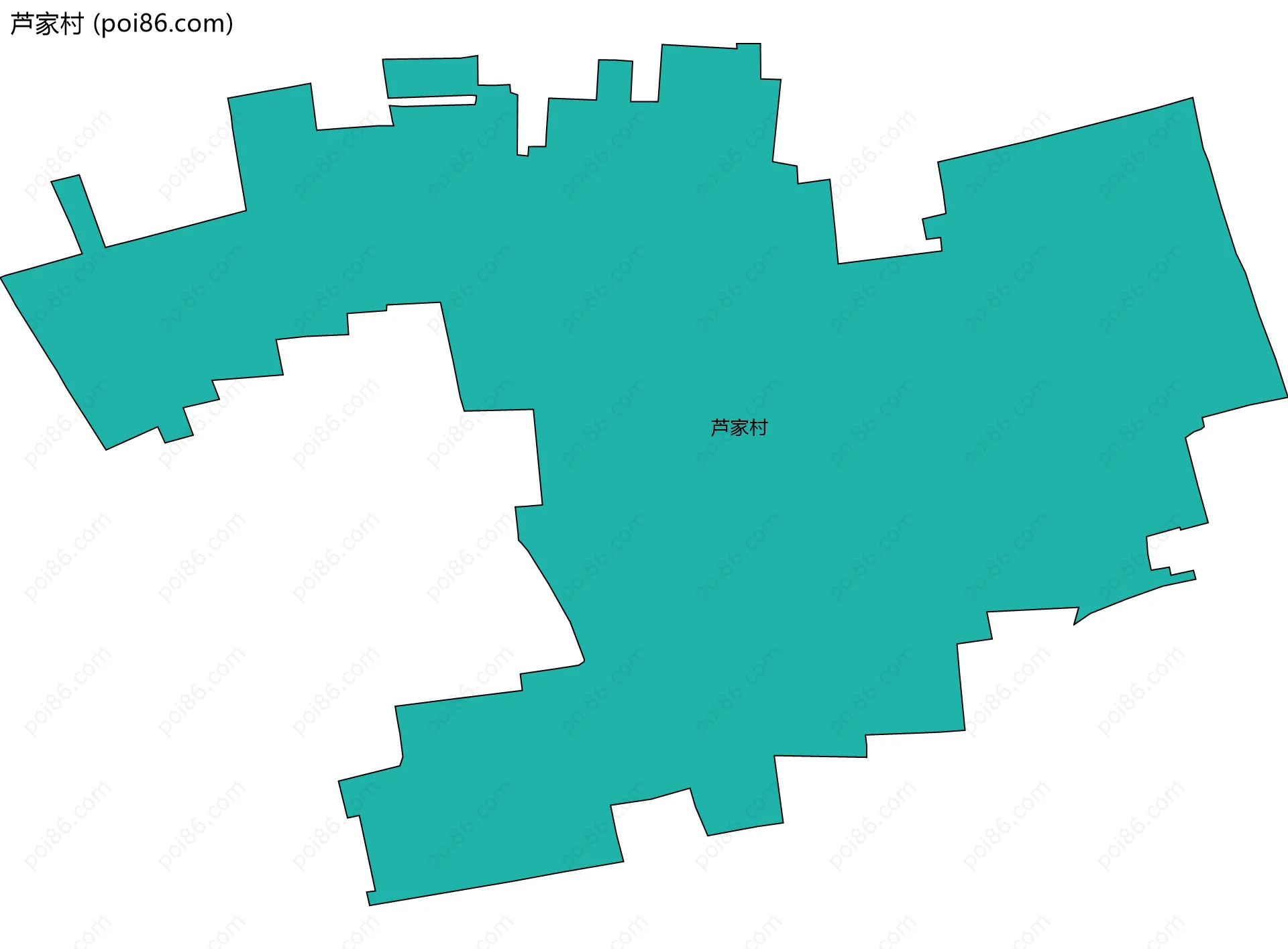 芦家村边界地图