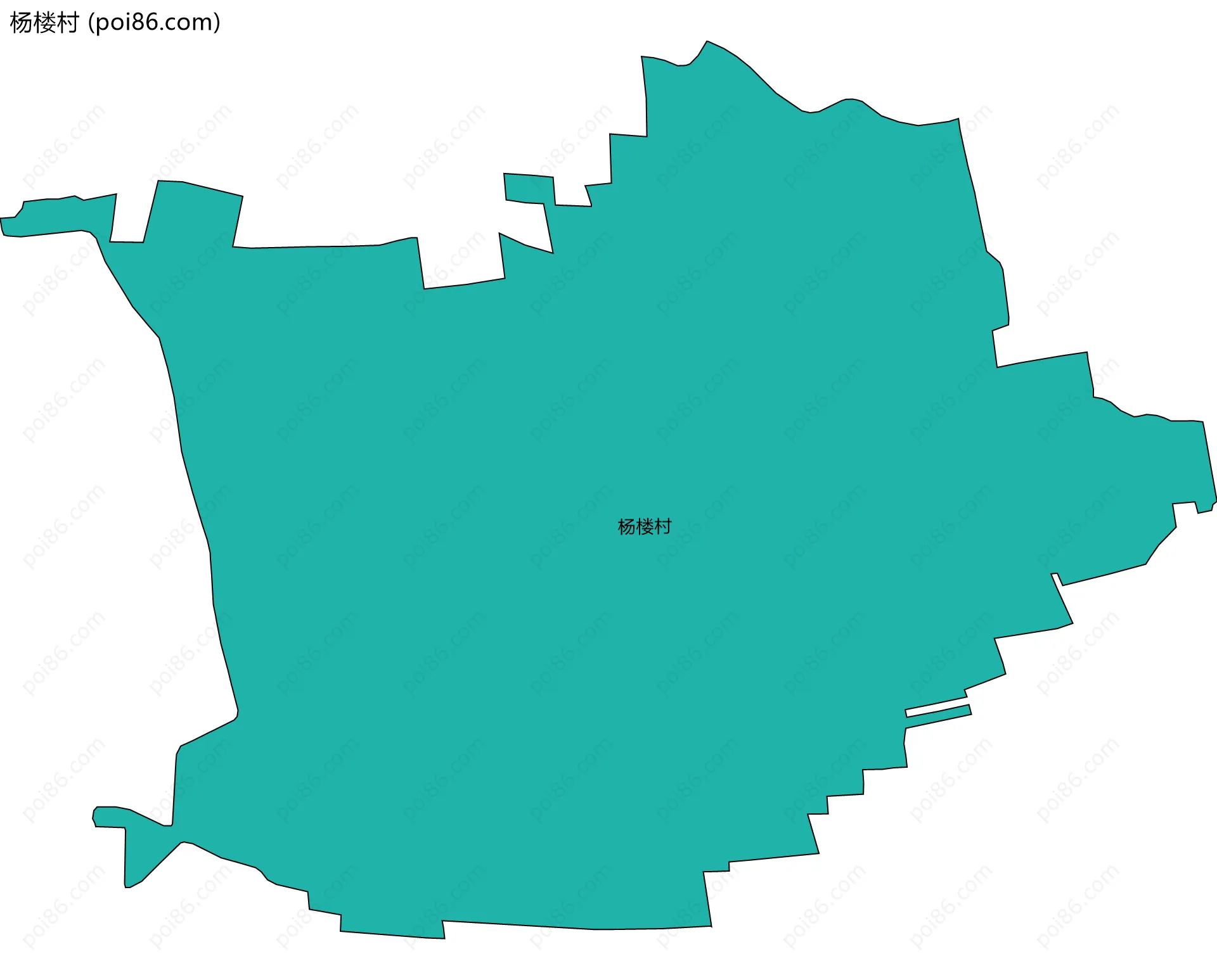 杨楼村边界地图