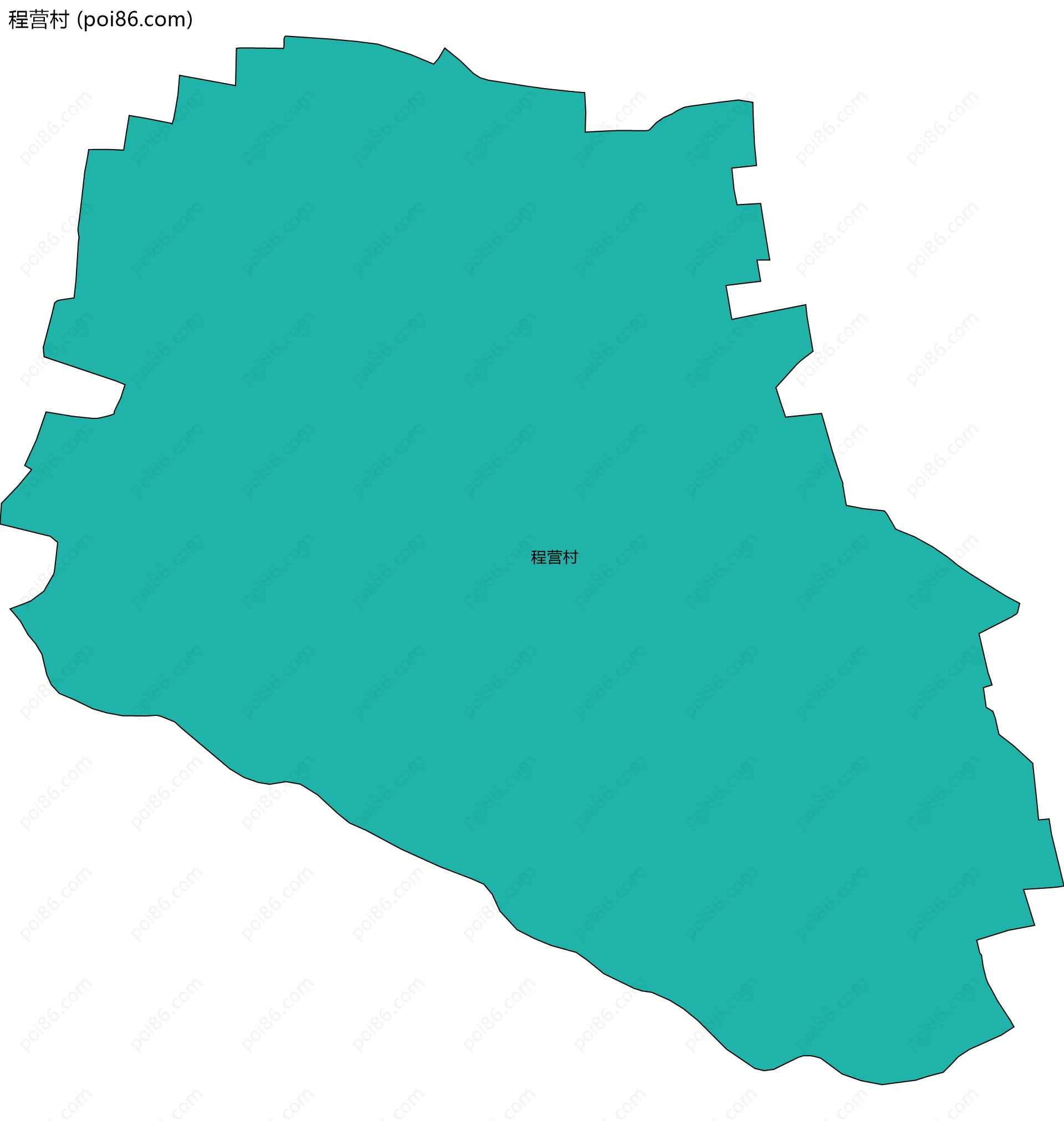 程营村边界地图