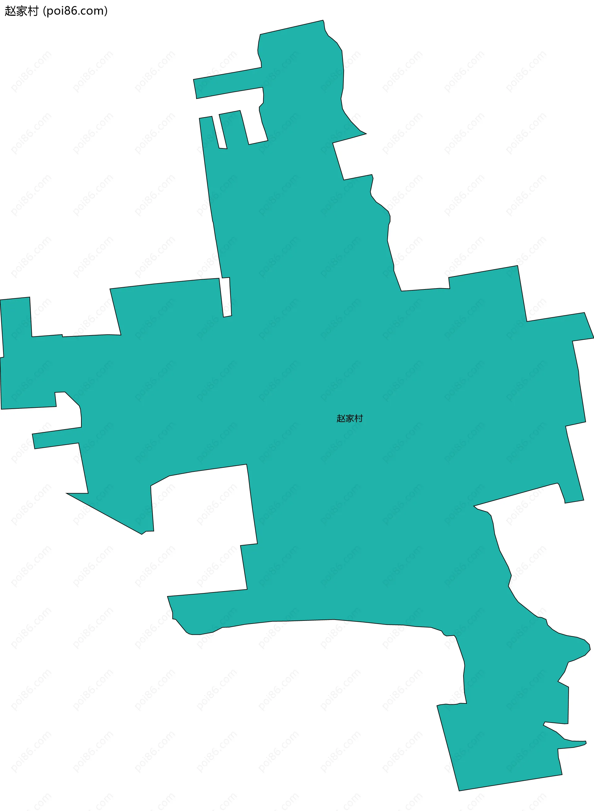 赵家村边界地图